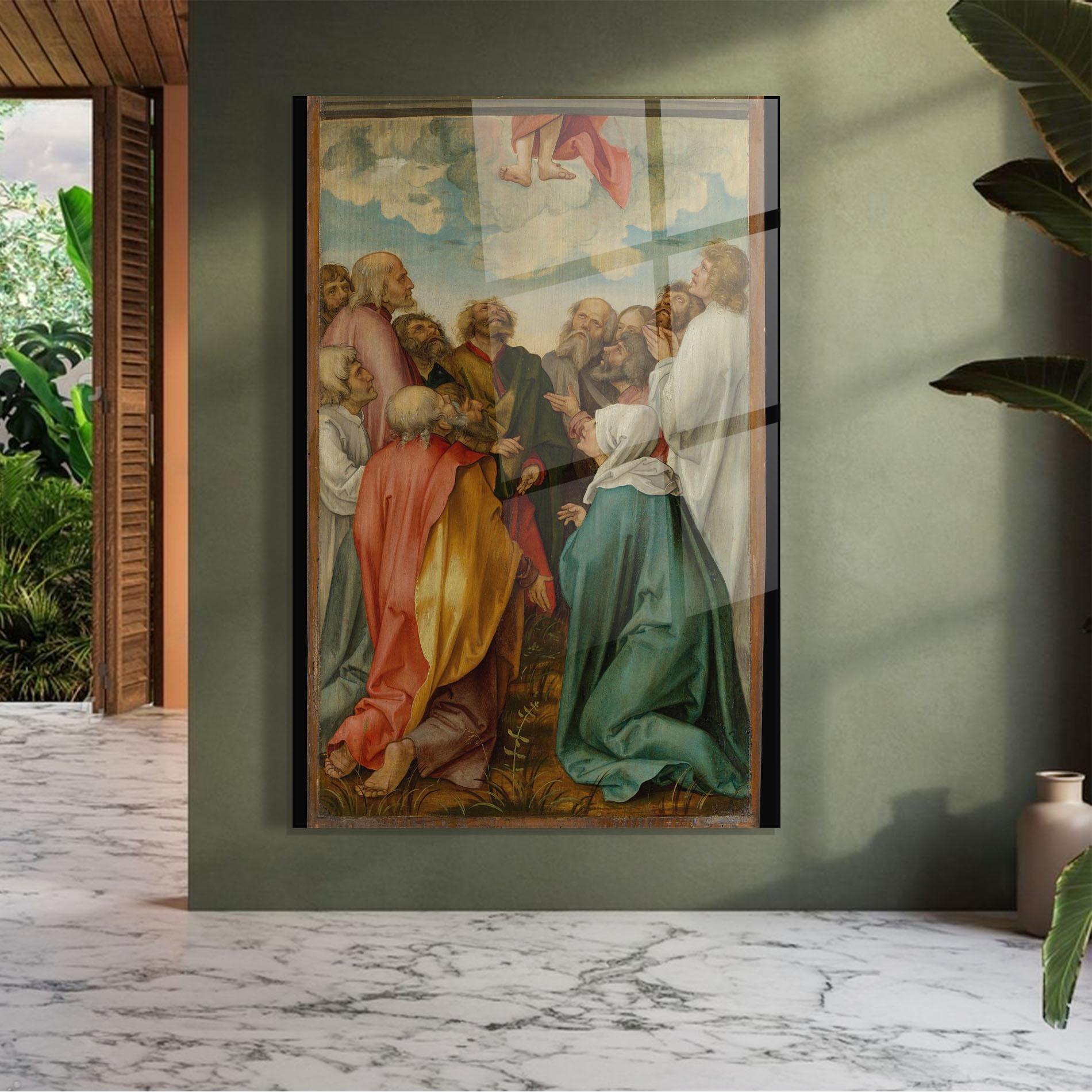 Glasbild Falling From Sky mockup 7