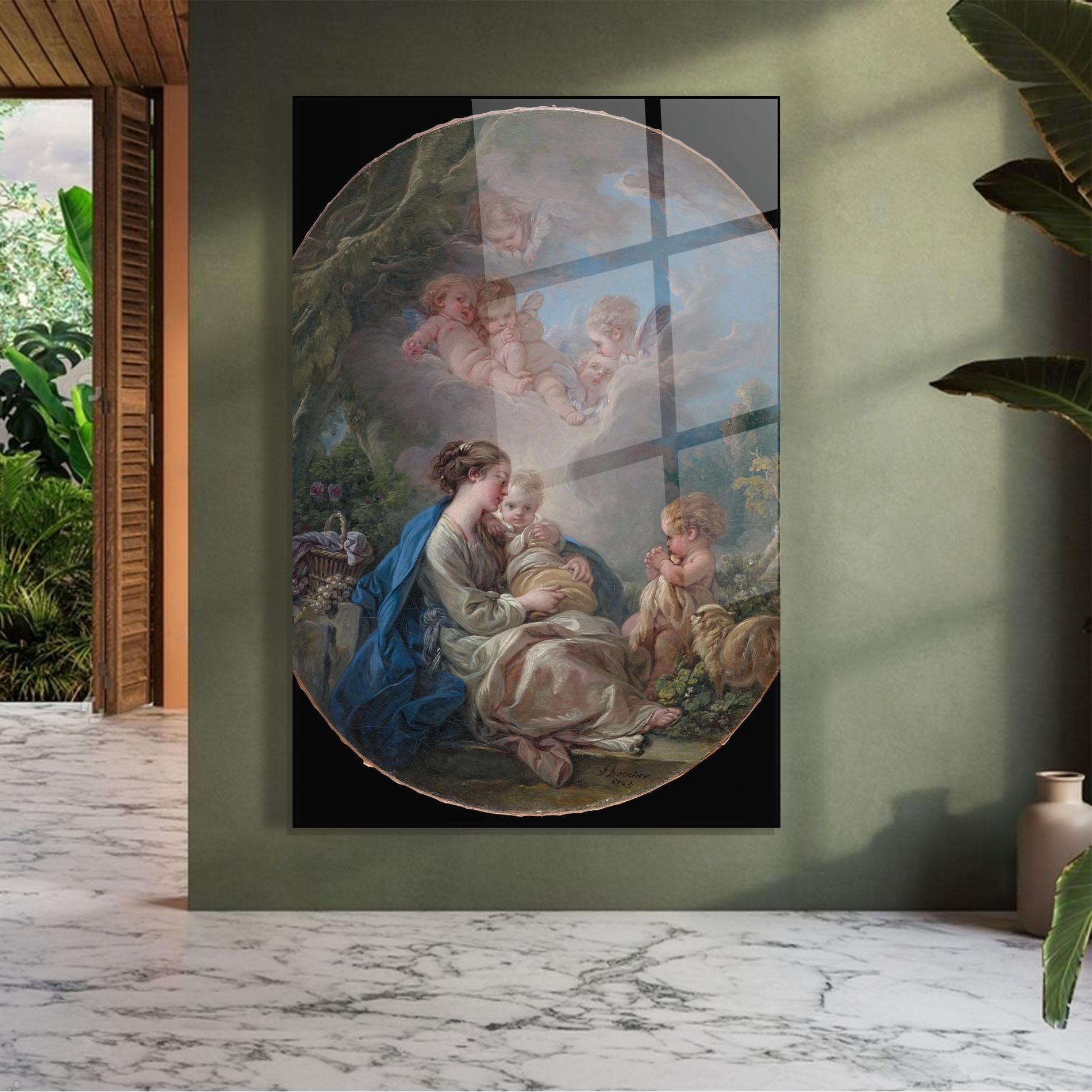 Glasbild Religious Circle mockup 7