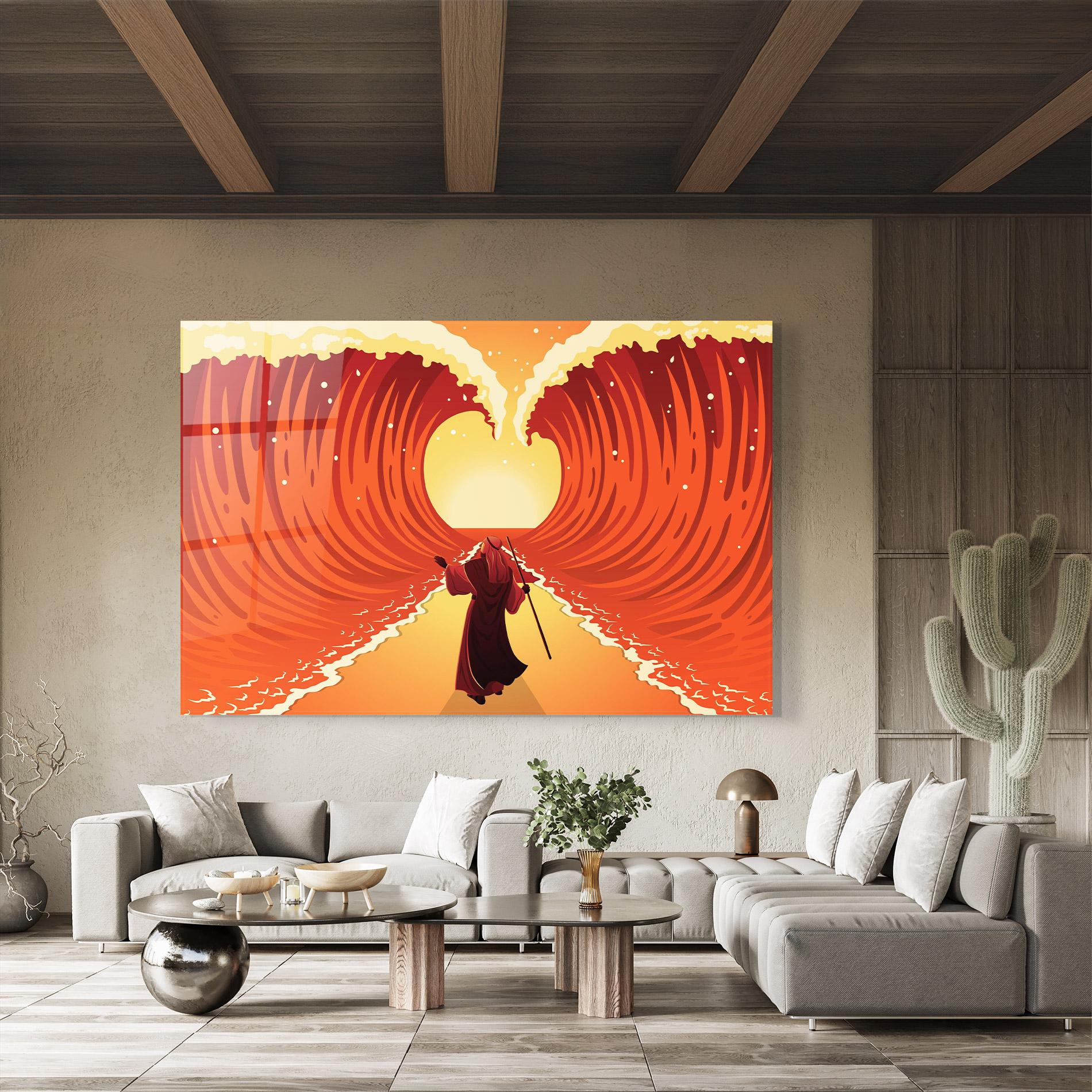 Glasbild Moses mockup 8