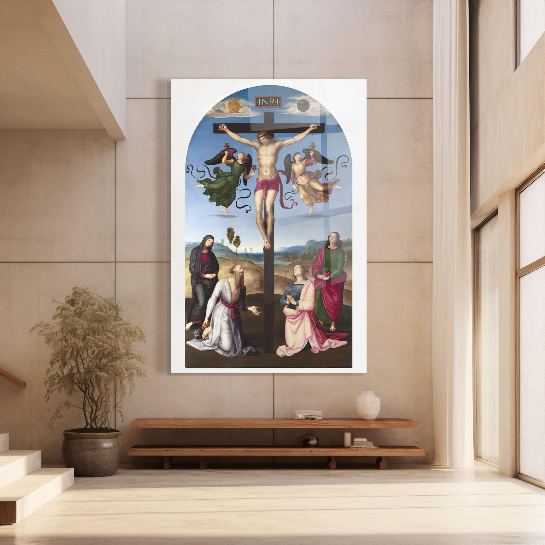 Glasbild Blue Sky Jesus mockup 8