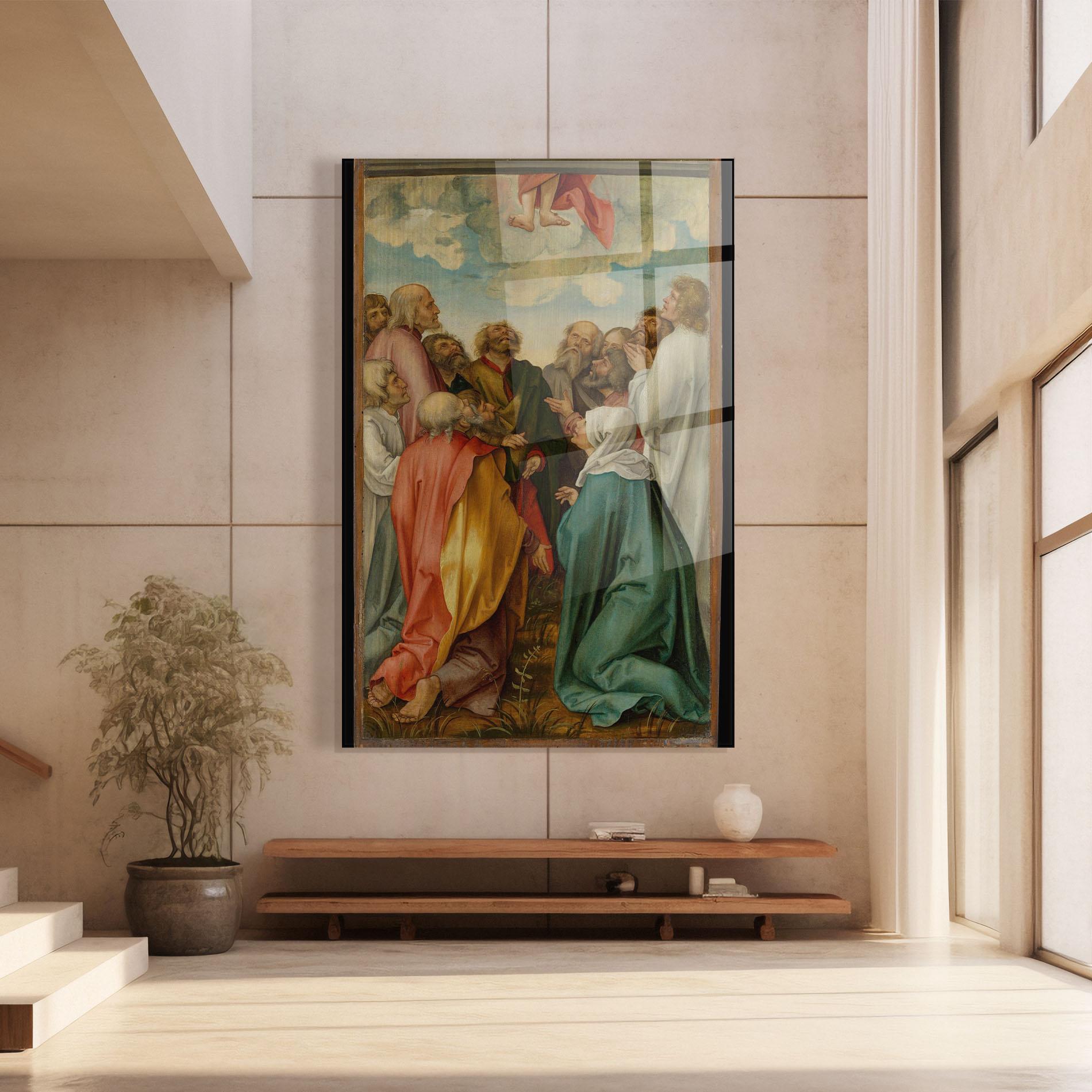 Glasbild Falling From Sky mockup 8