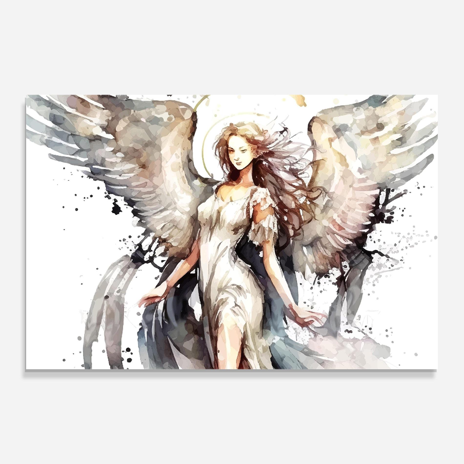 Glasbild Angel Lady mockup 0