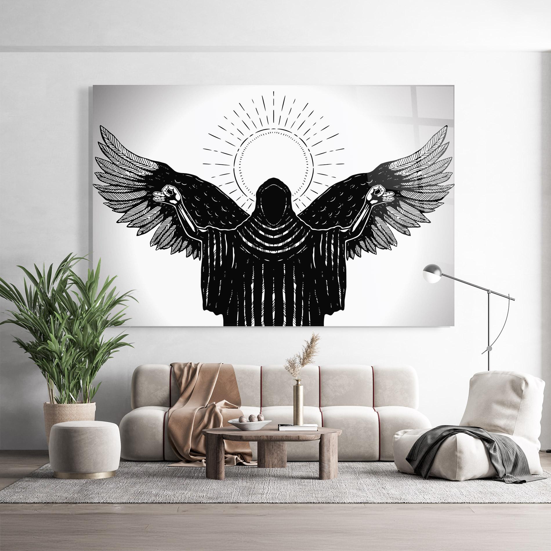 Glasbild Angel Sun mockup 9