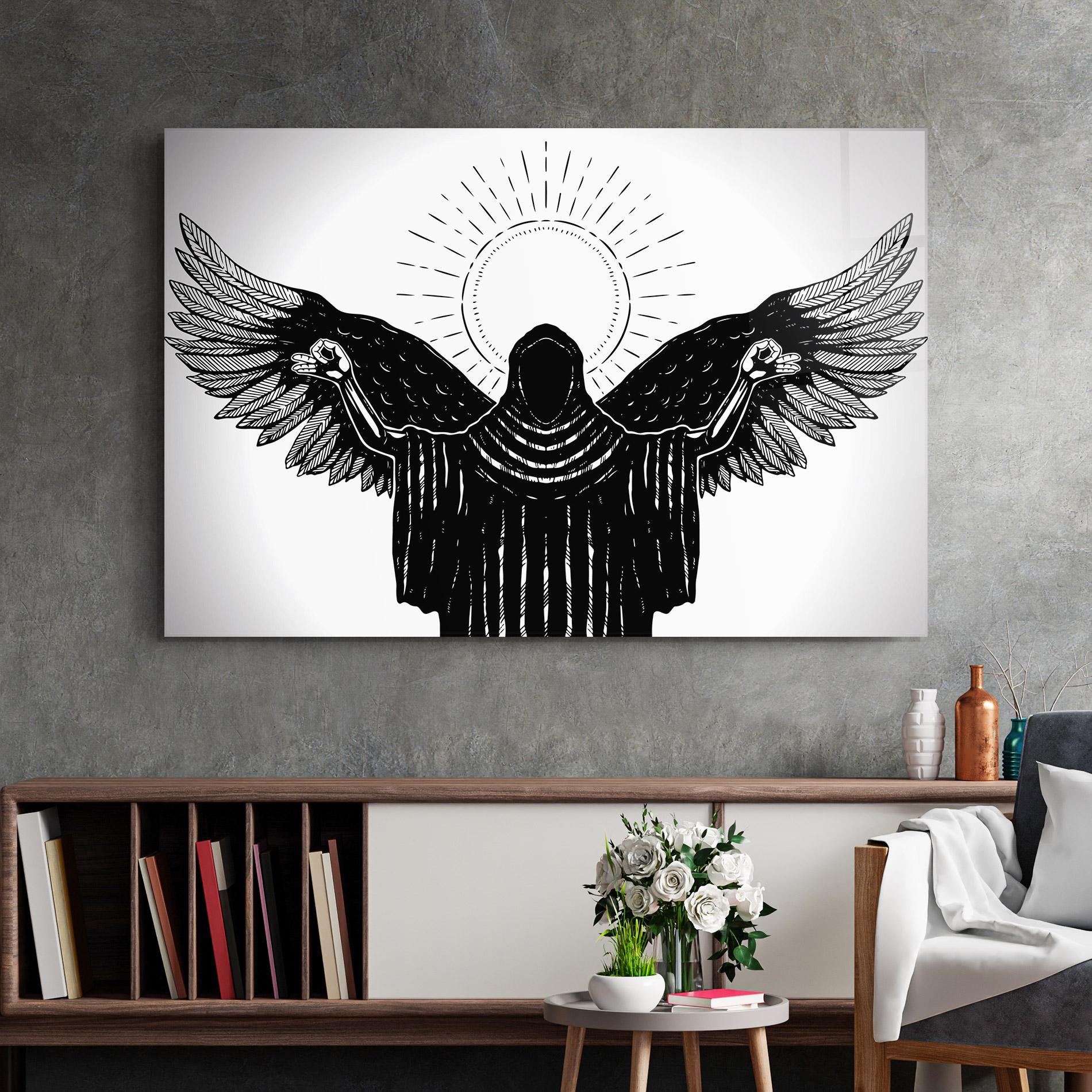 Glasbild Angel Sun mockup 2
