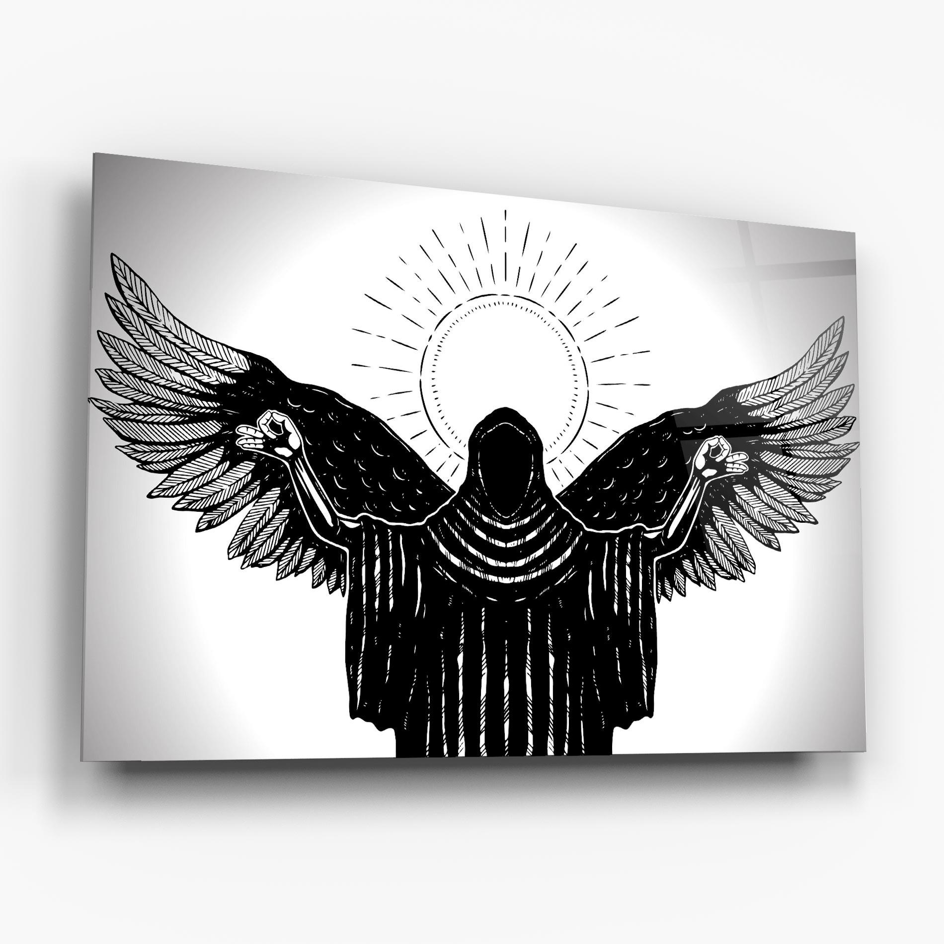 Glasbild Angel Sun mockup 6