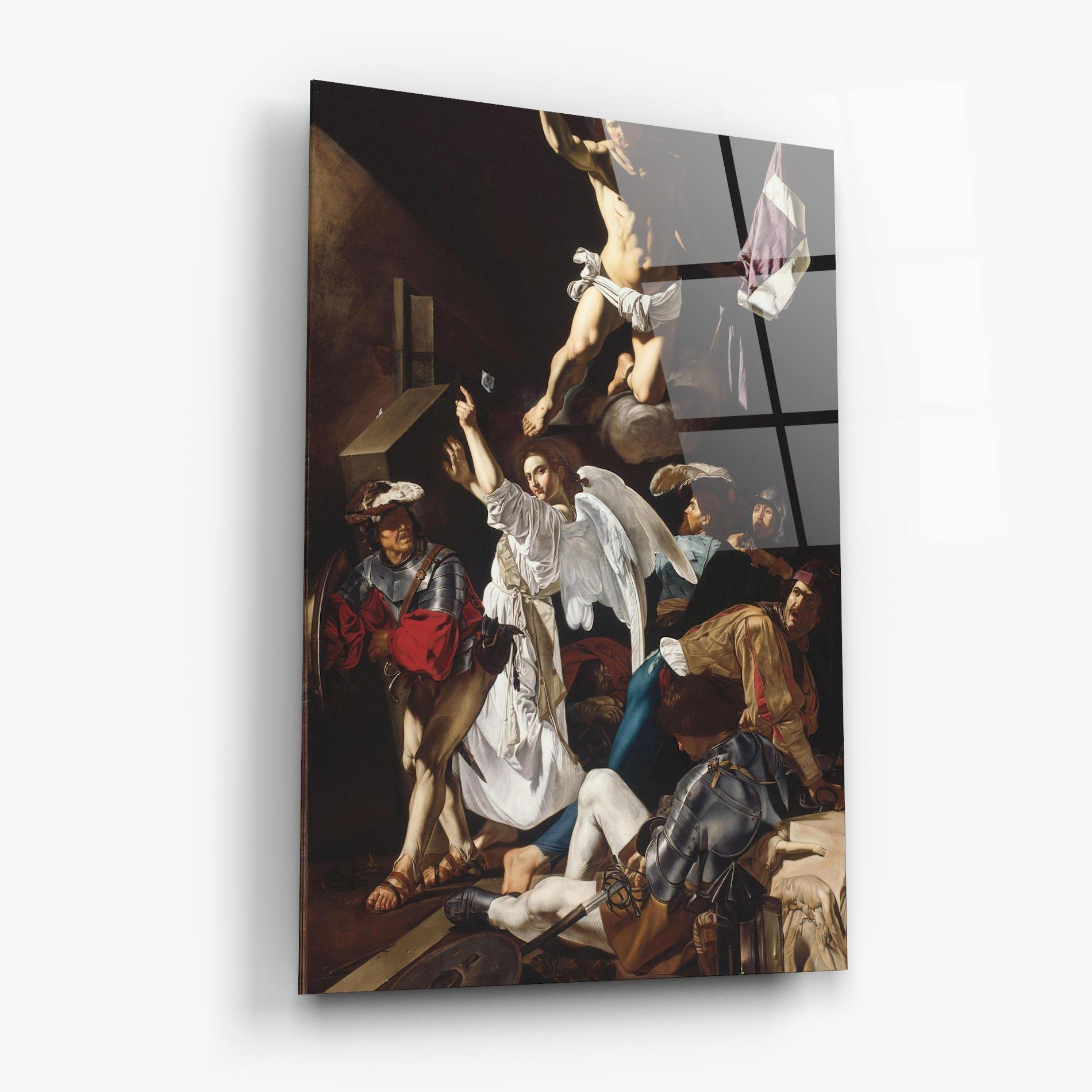 Glasbild Angel Painting mockup 6