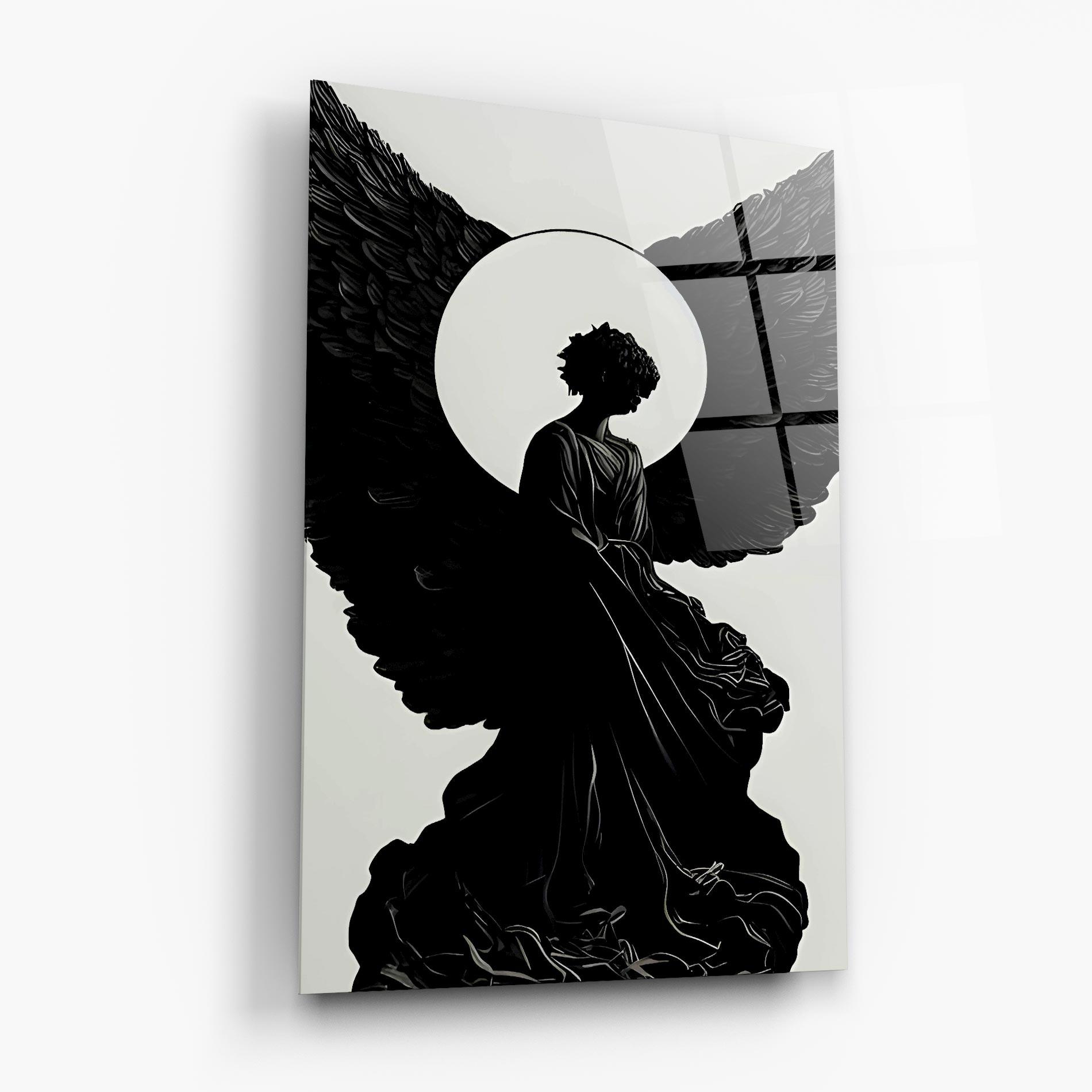 Glasbild Angel Shilouette mockup 6