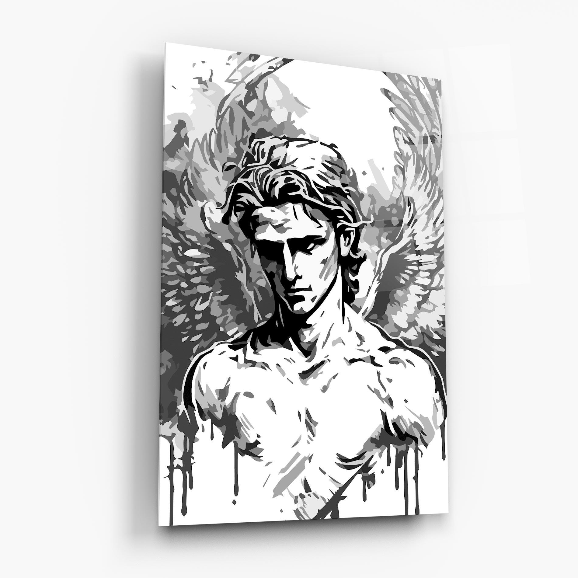 Glasbild Beautiful Angel mockup 6