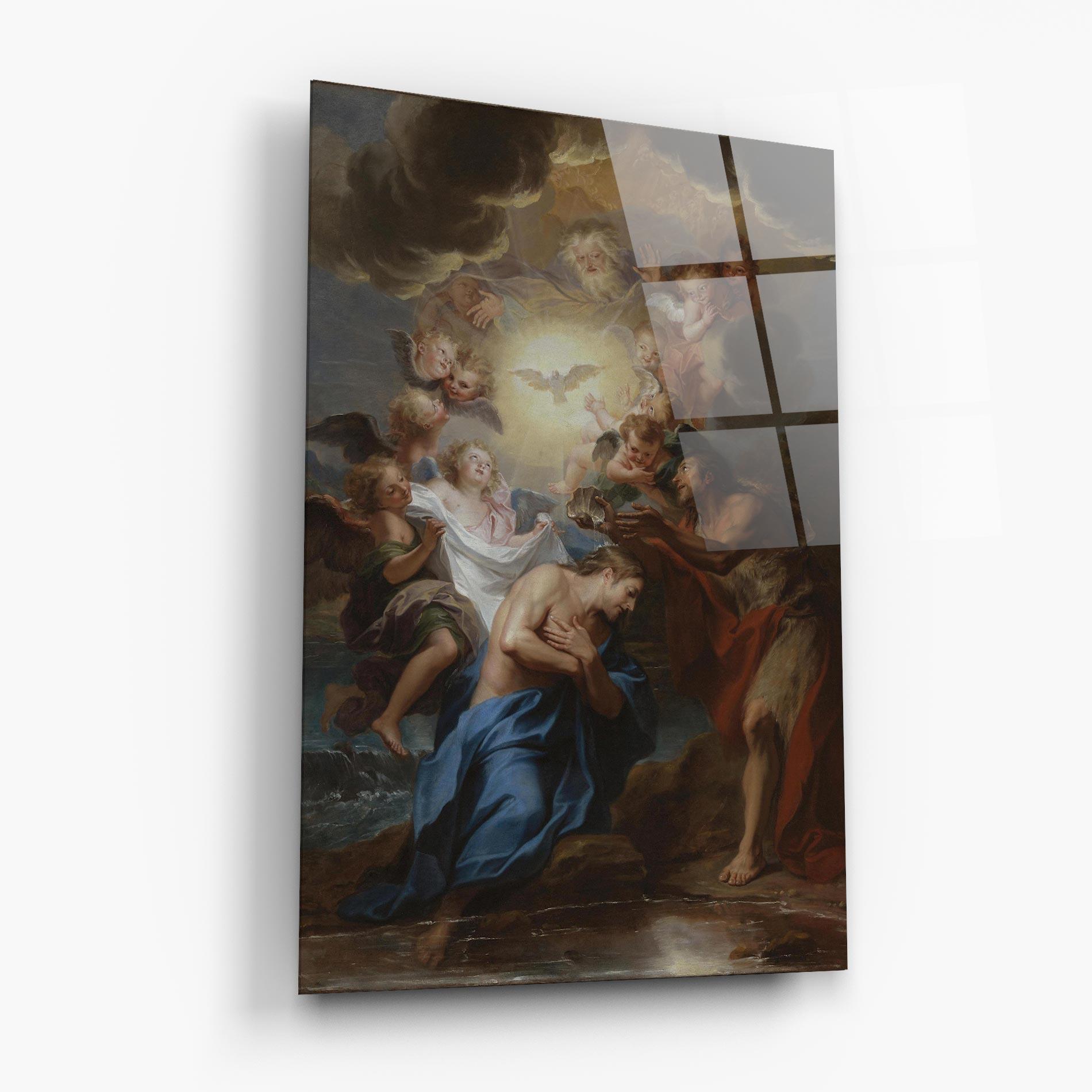 Glasbild Bird Floating mockup 6