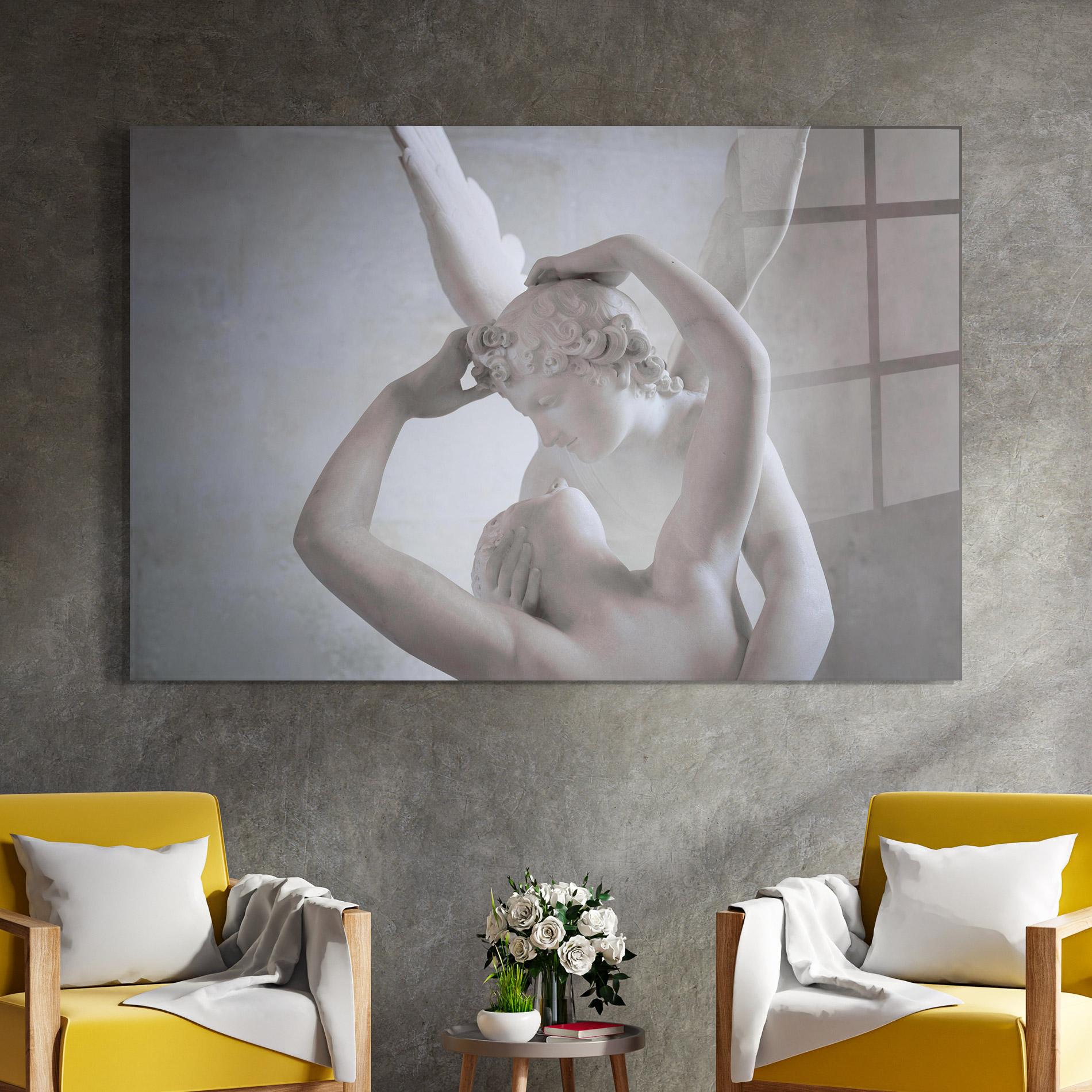Glasbild Angel Kiss mockup 4
