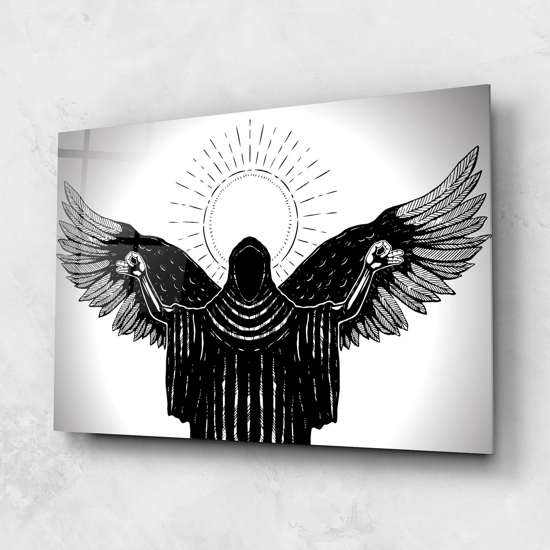 Glasbild Angel Sun mockup 1