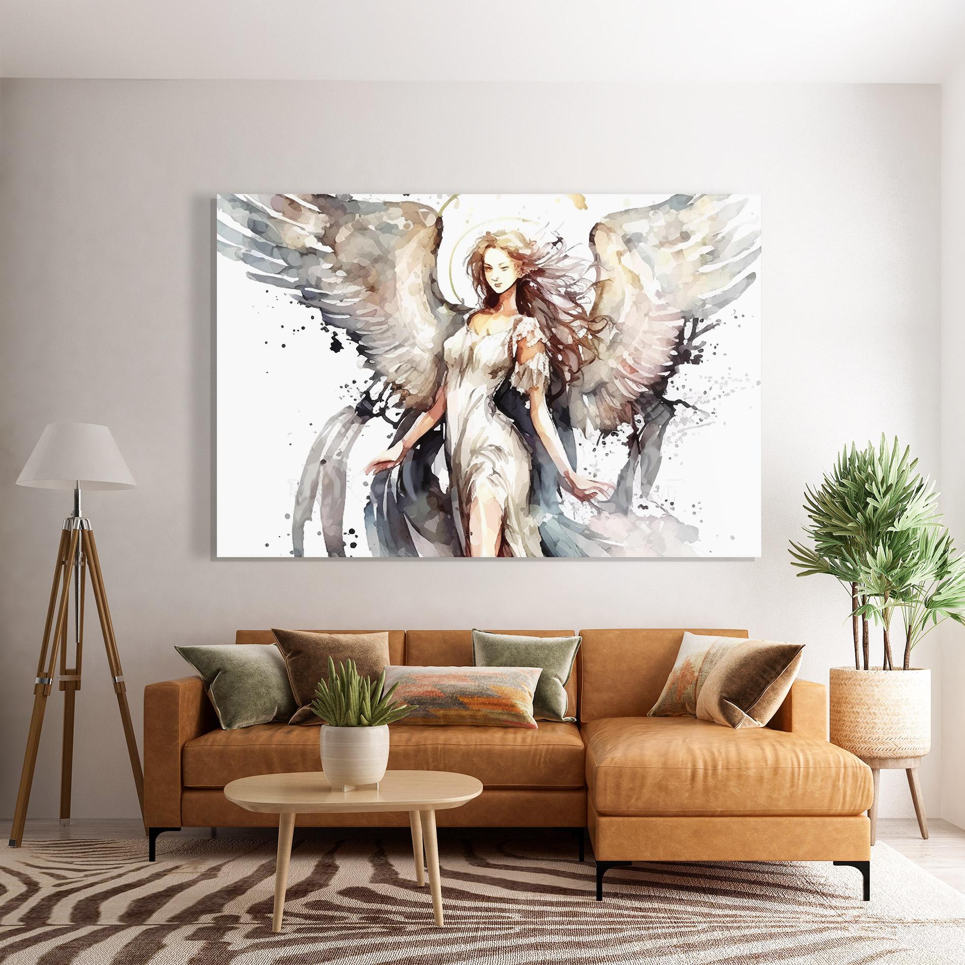 Glasbild Angel Lady mockup 7