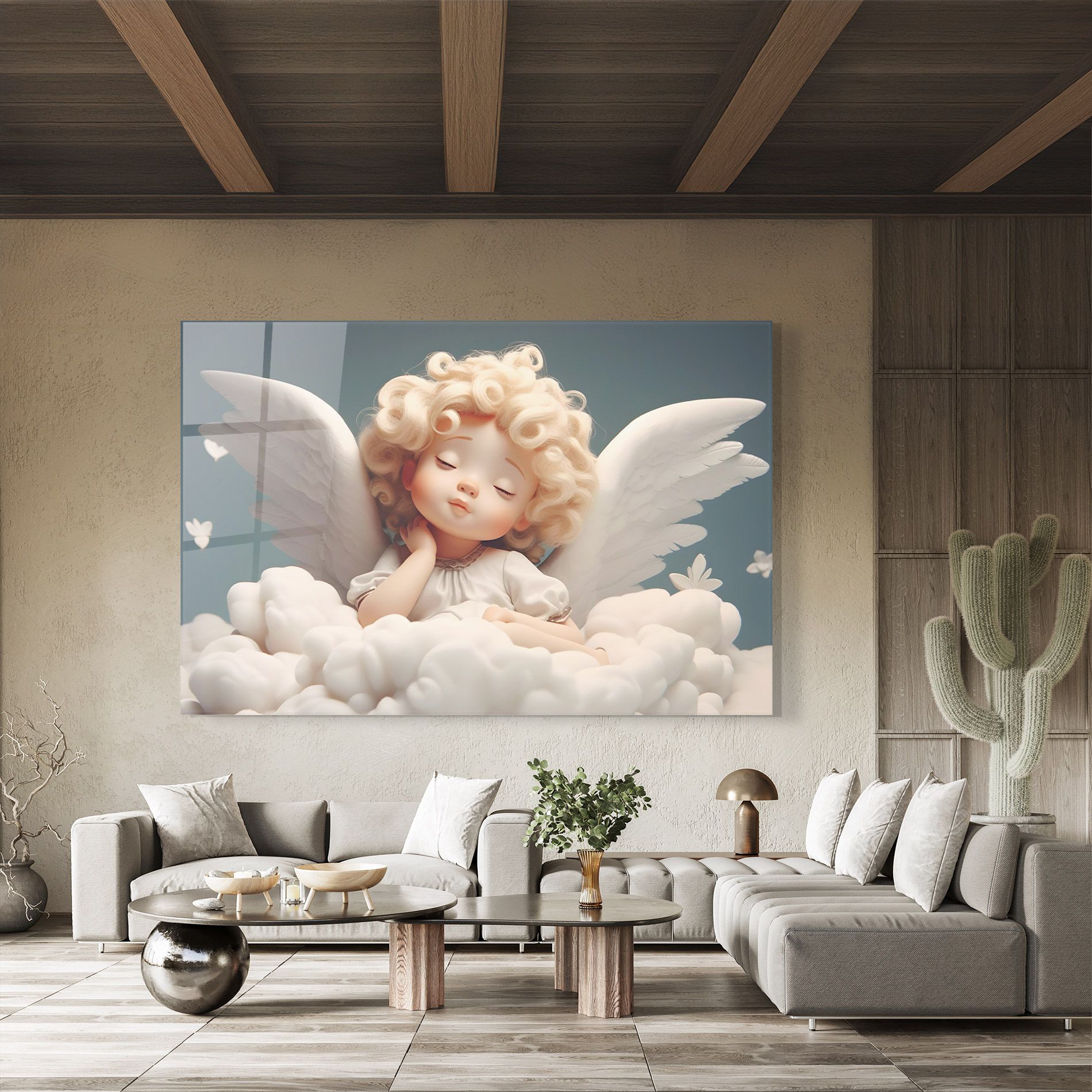 Statue Baby Angel mockup 8