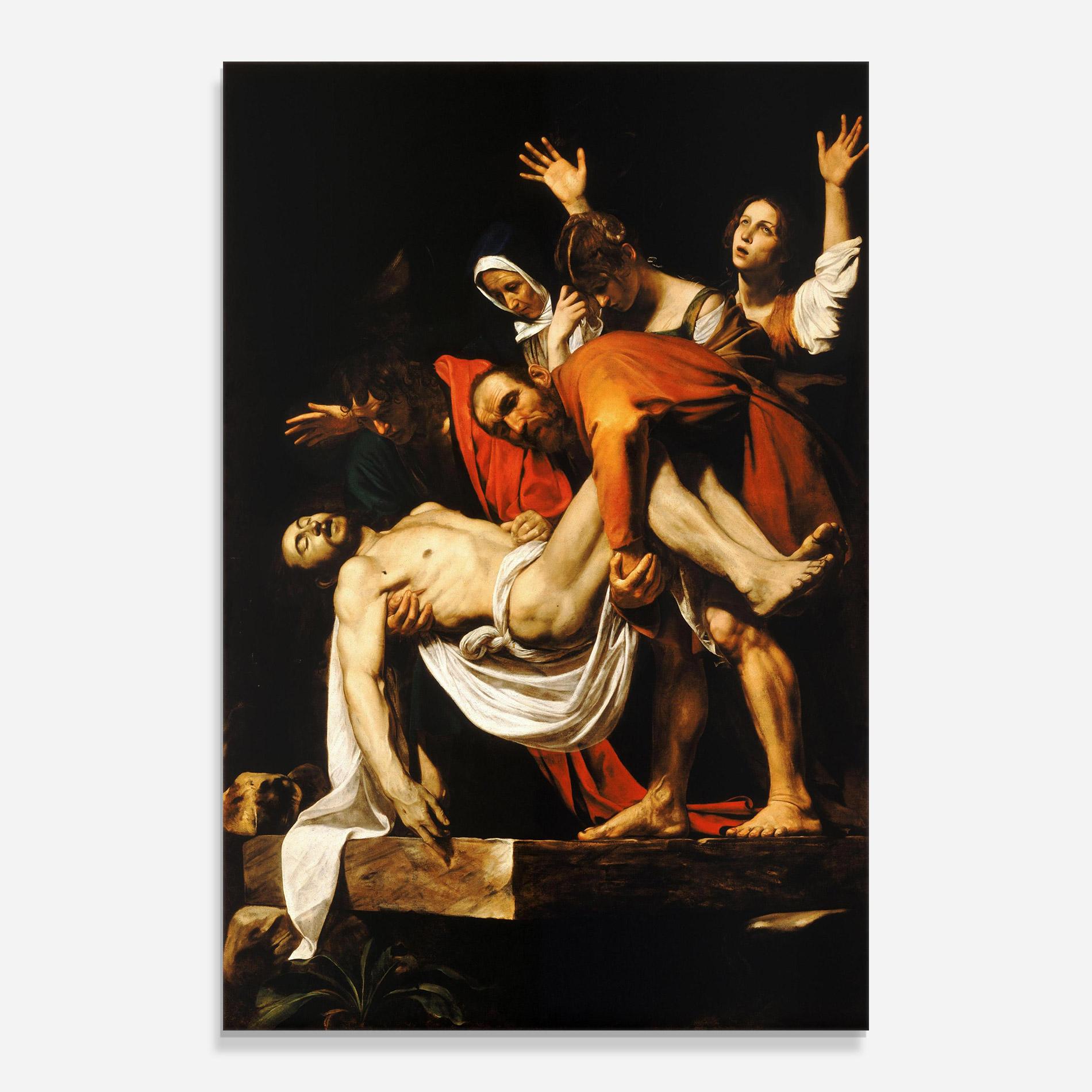 Glasbild The Entombment Of Christ mockup 0