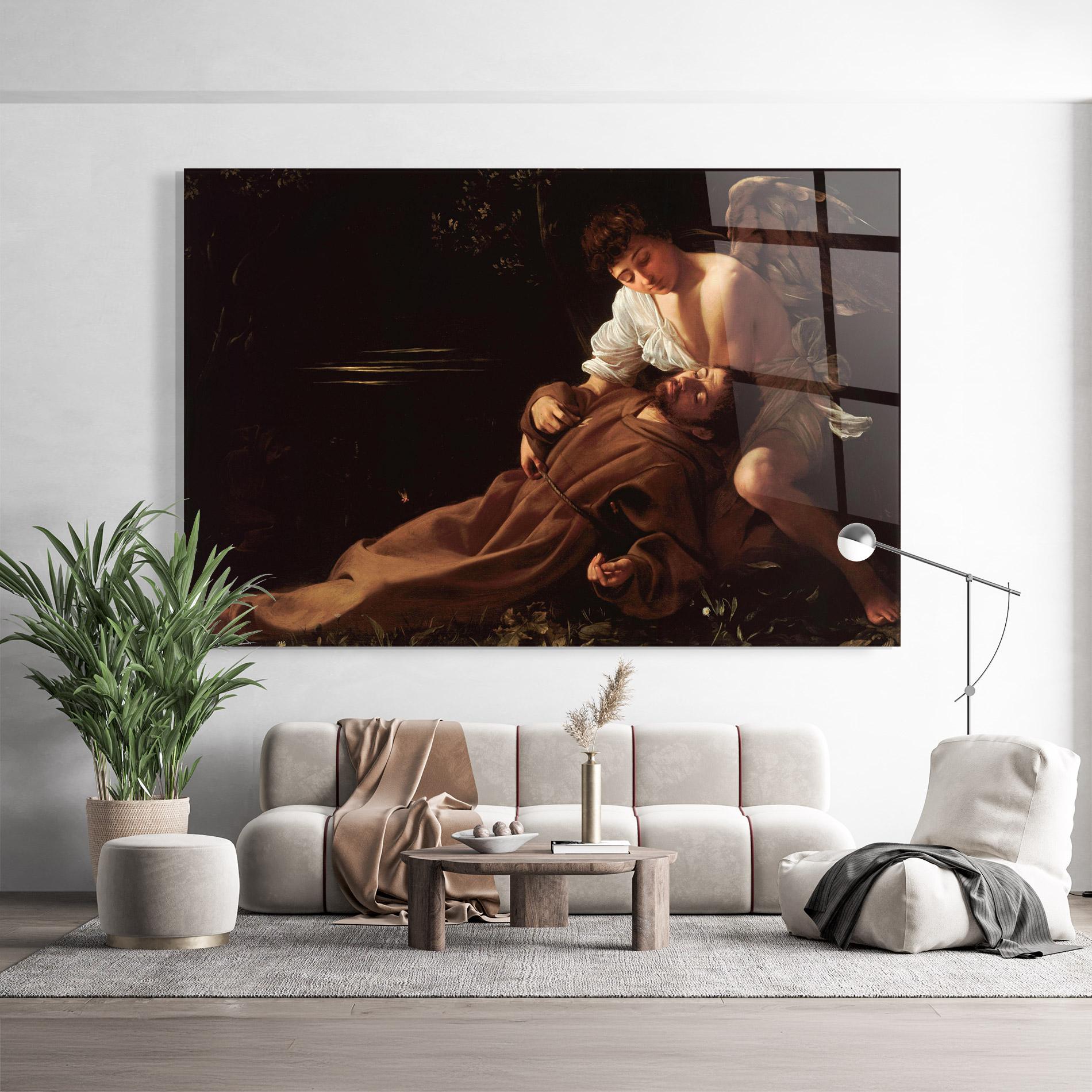 Glasbild Francis Of Assisi In Ecstasy mockup 9