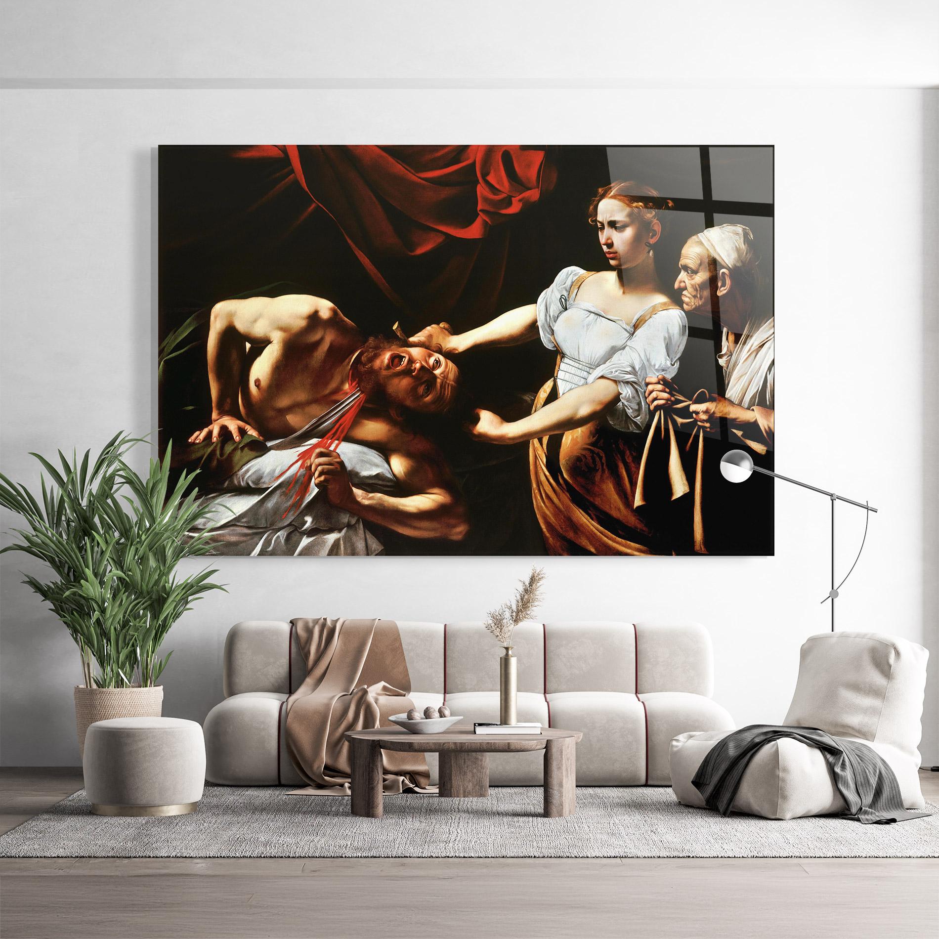 Glasbild Judith Beheading mockup 9
