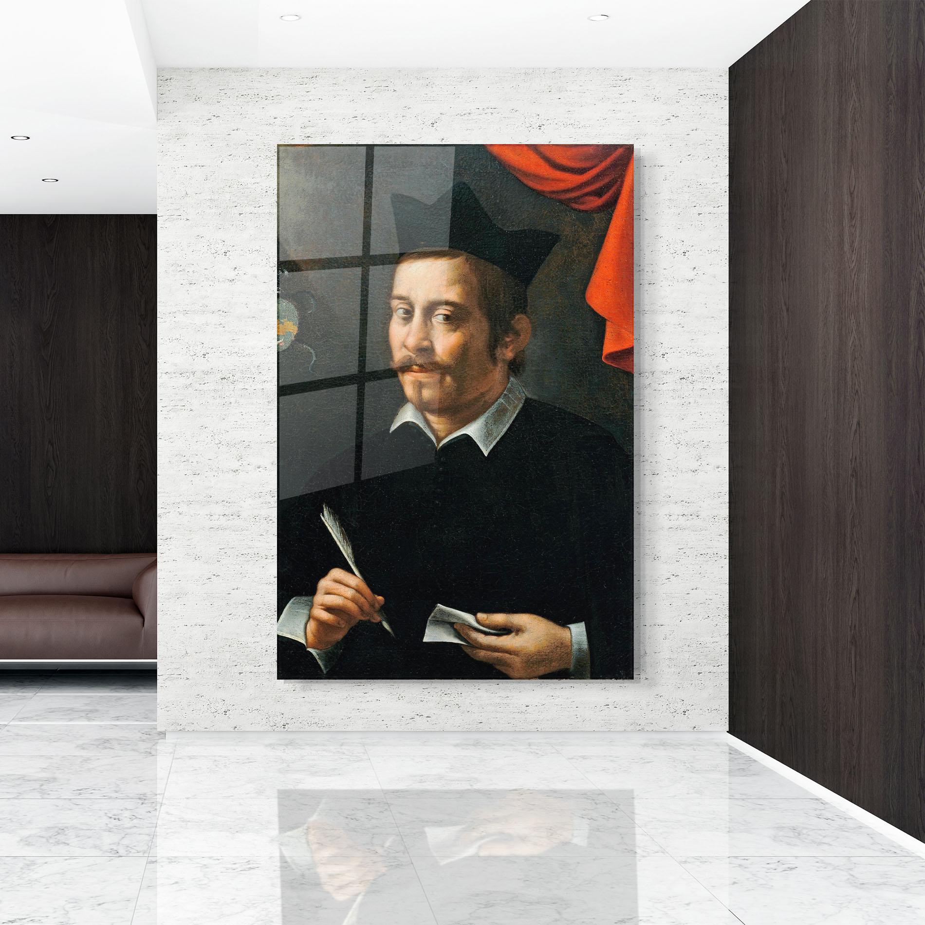 Glasbild Portrait Of A Prelate mockup 9