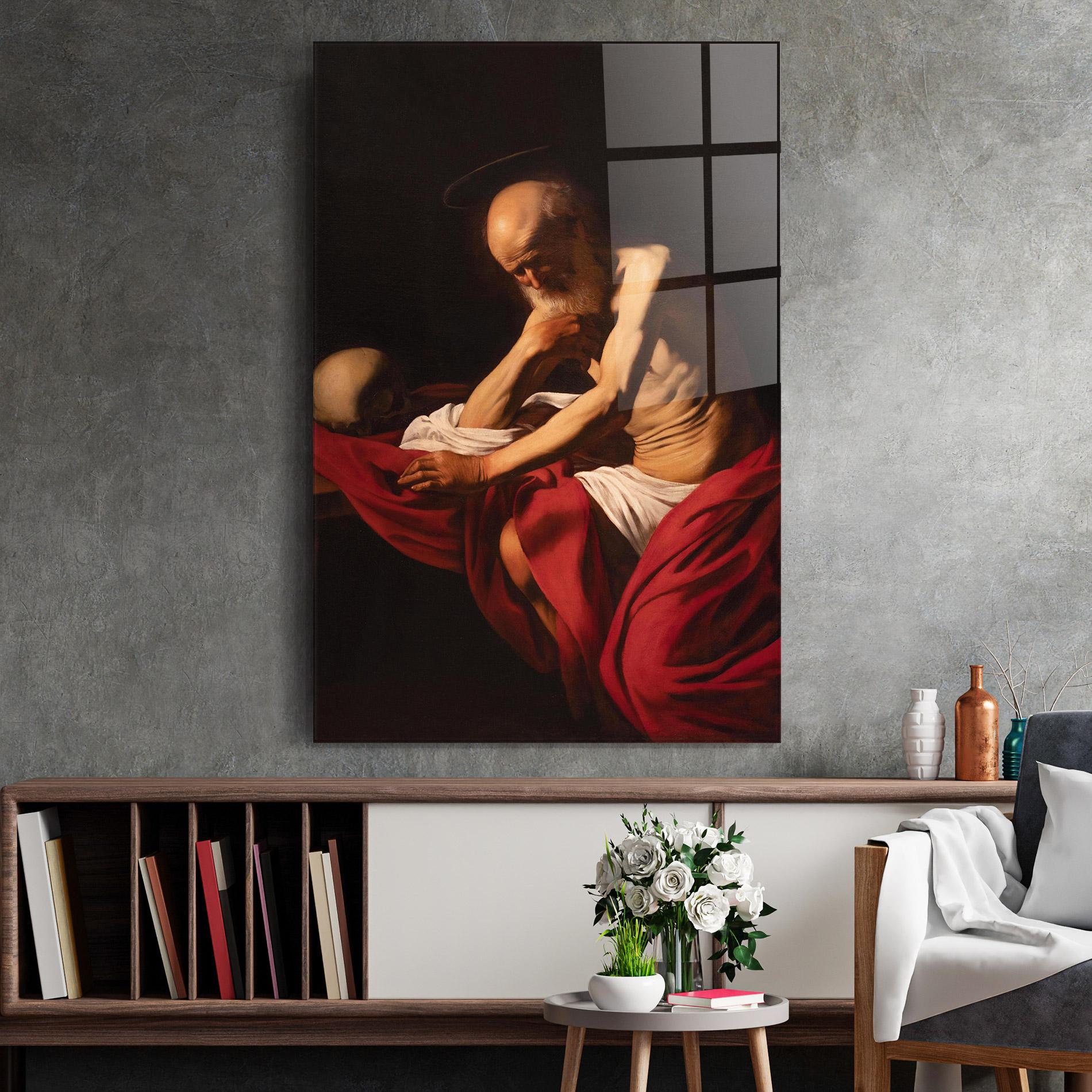 Glasbild Sant Jeroni Penitent mockup 2