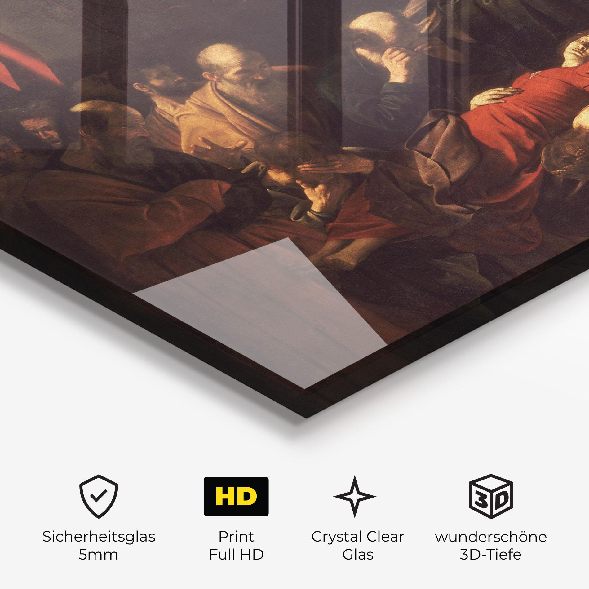 Glasbild Death Of The Virgin mockup 3