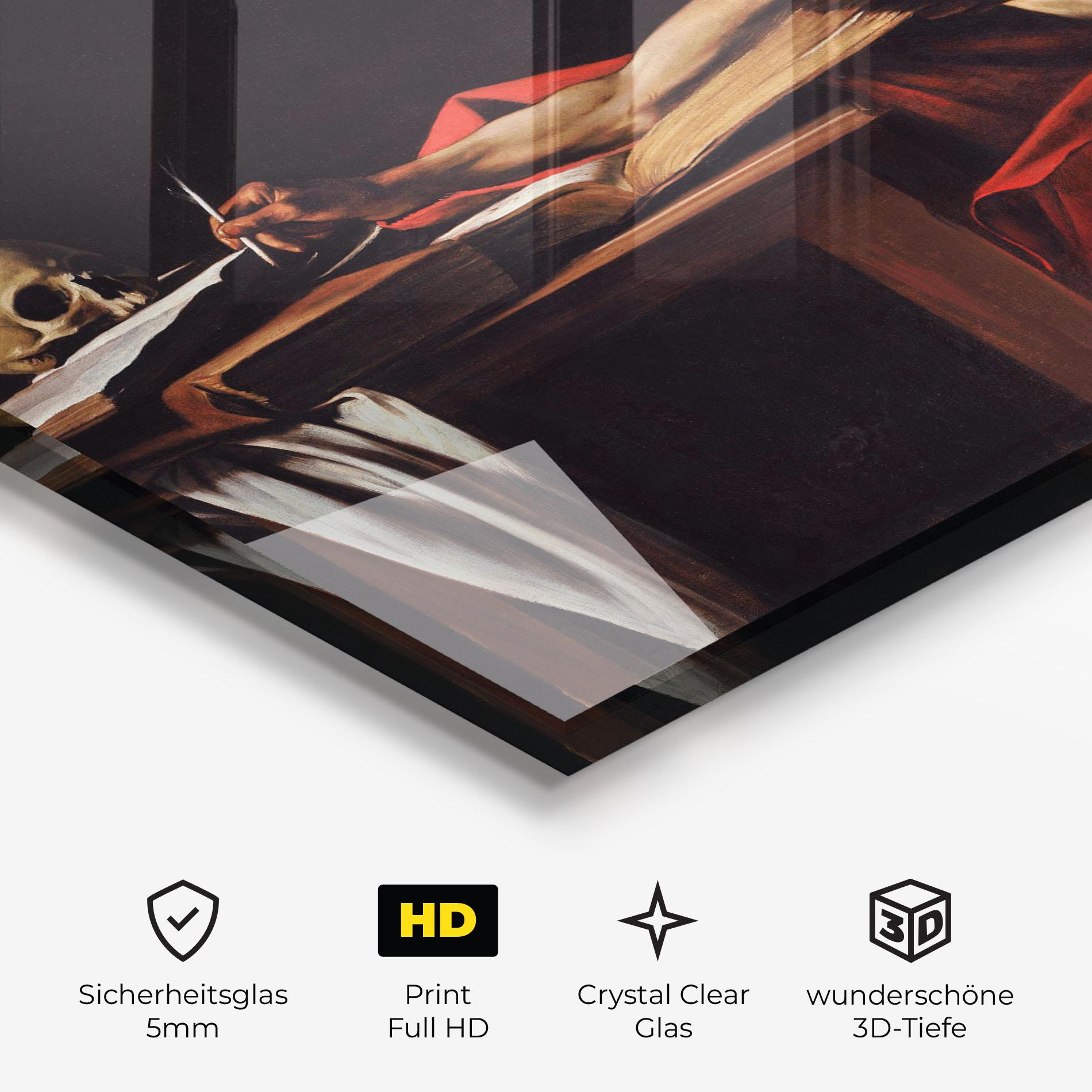 Glasbild Saint Jerome Writing mockup 3