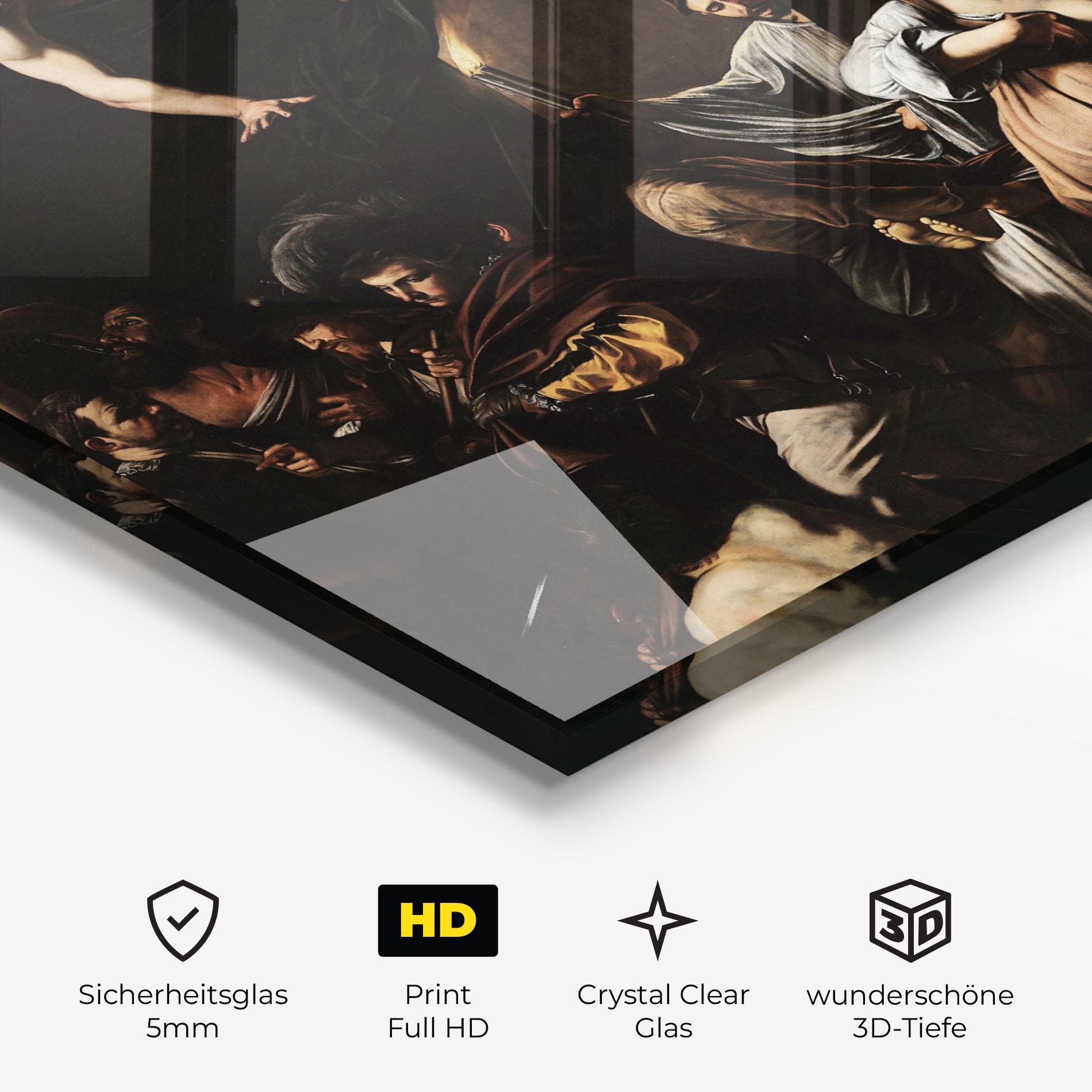 Glasbild Sette Opere Di Misericordia mockup 3