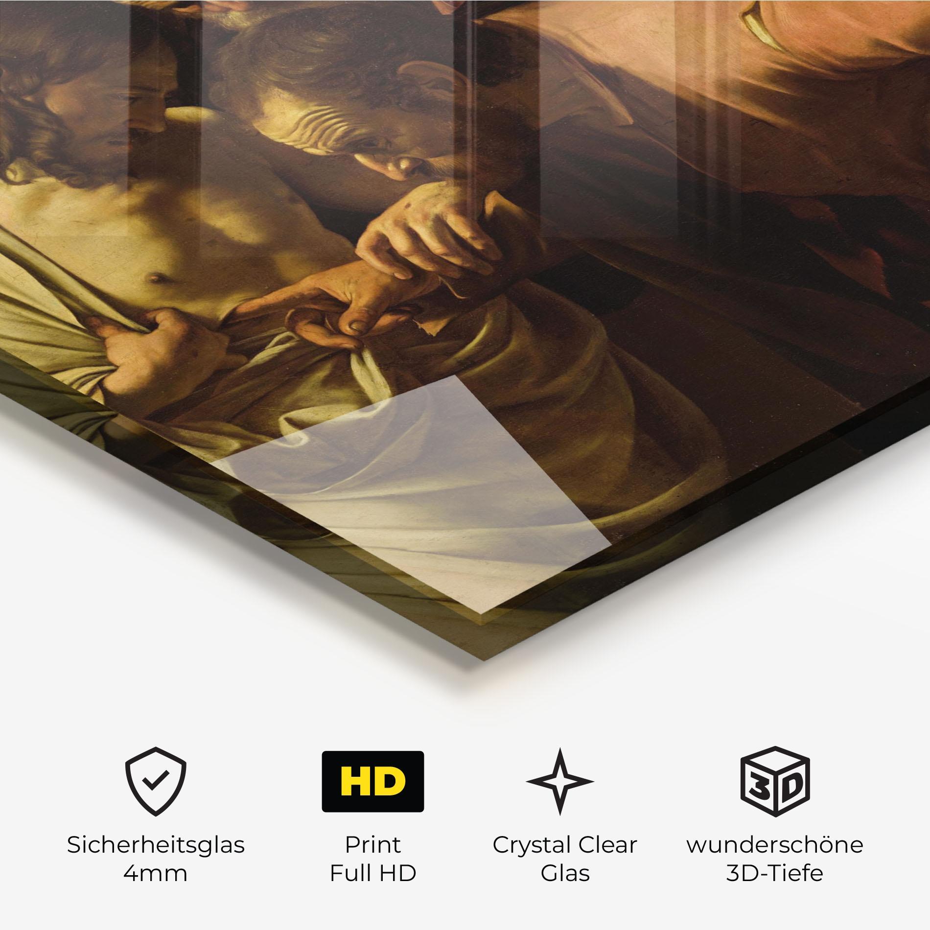 Glasbild Der Unglaubige Thomas mockup 3