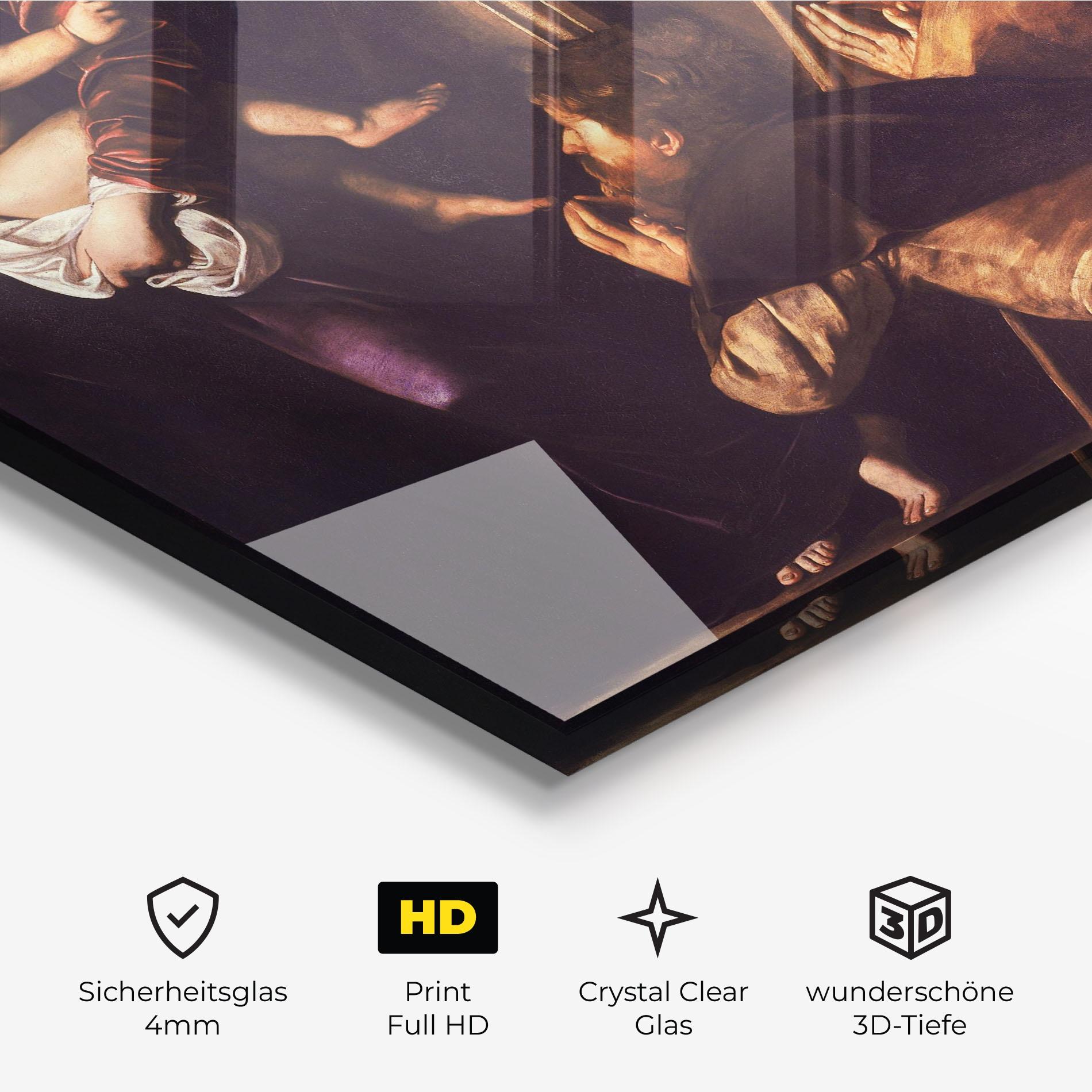 Glasbild Madonna Di Loreto mockup 3