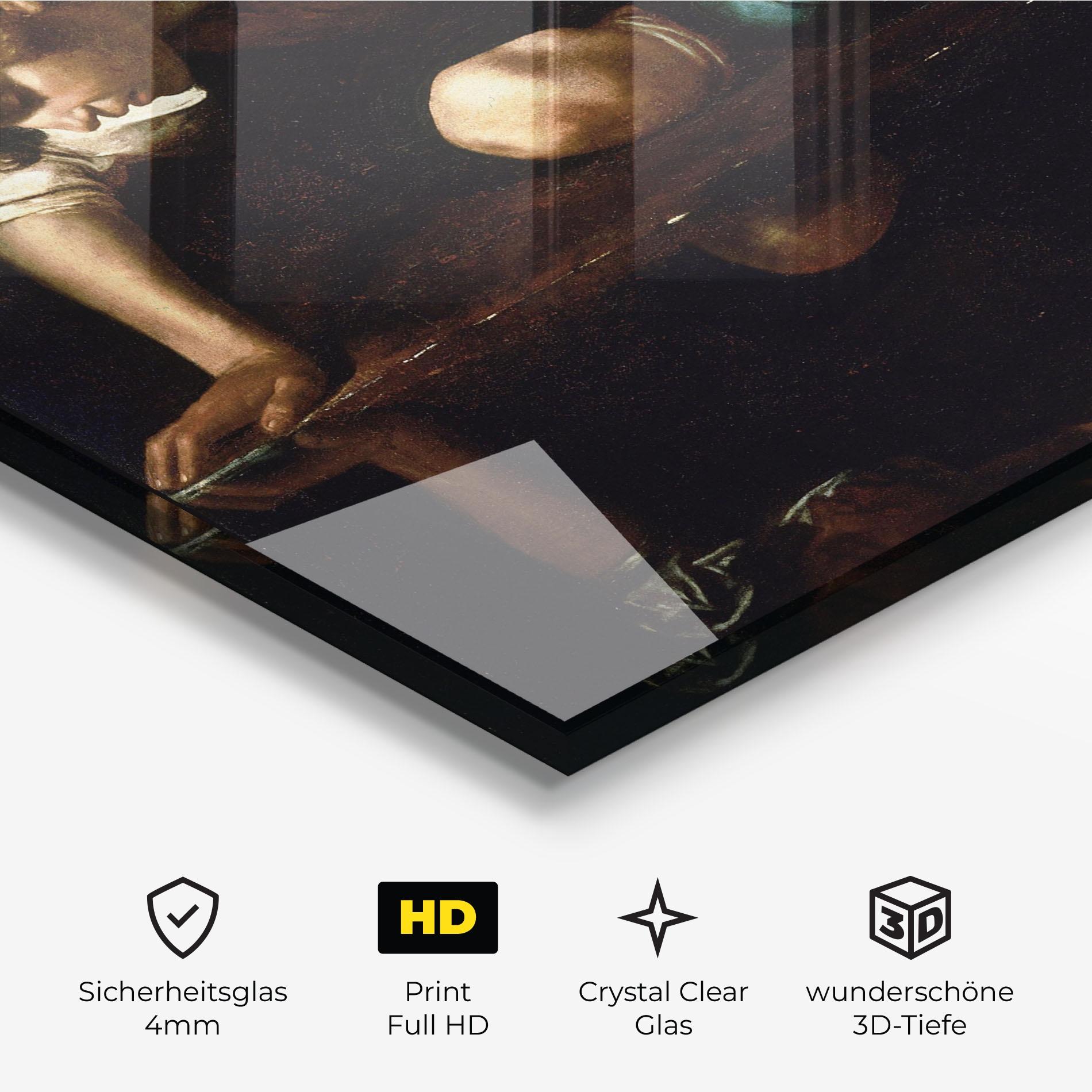 Glasbild Narcissus mockup 3