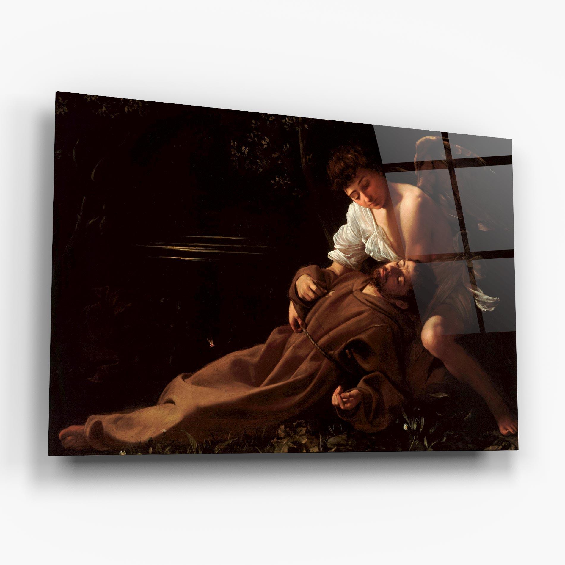 Glasbild Francis Of Assisi In Ecstasy mockup 6