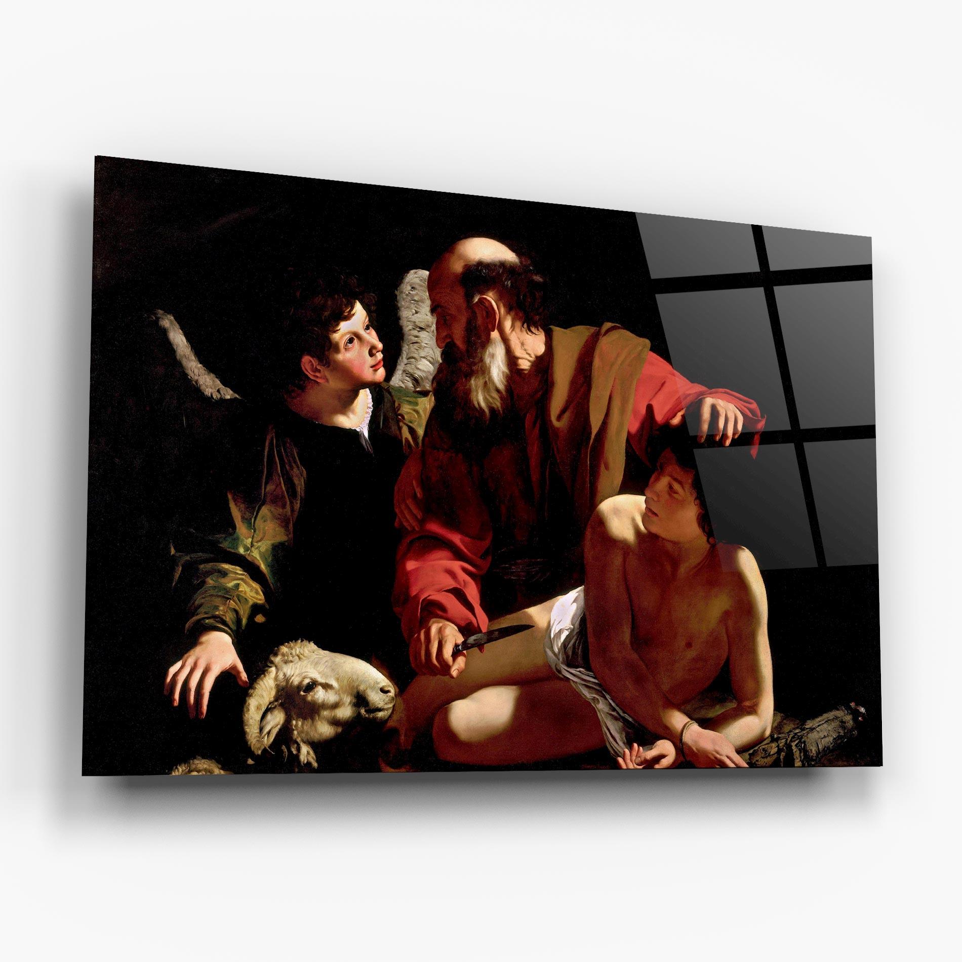 Glasbild Sacrifice Of Isaac mockup 6