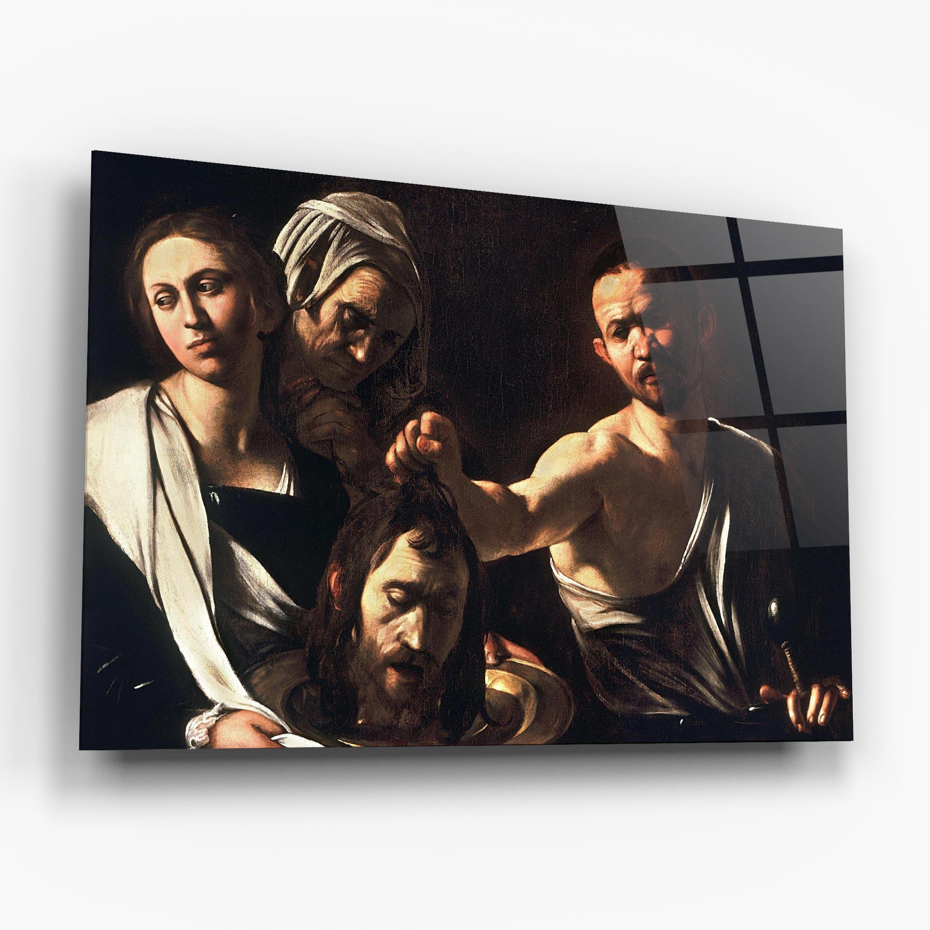 Glasbild Salome With The Head Of John mockup 6