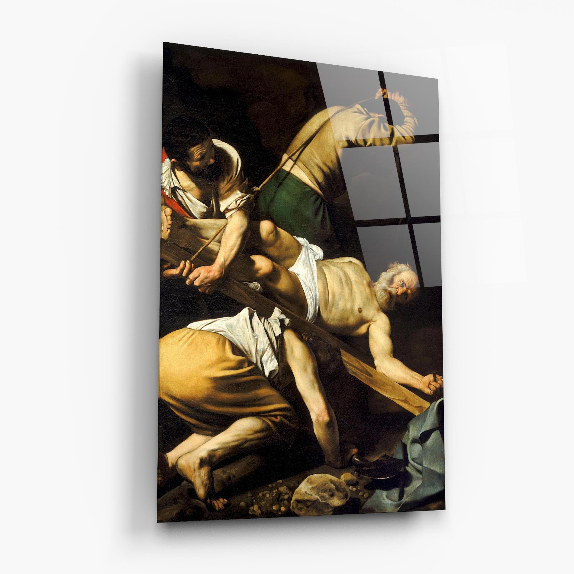Glasbild Crucifixion Of Saint Peter mockup 6