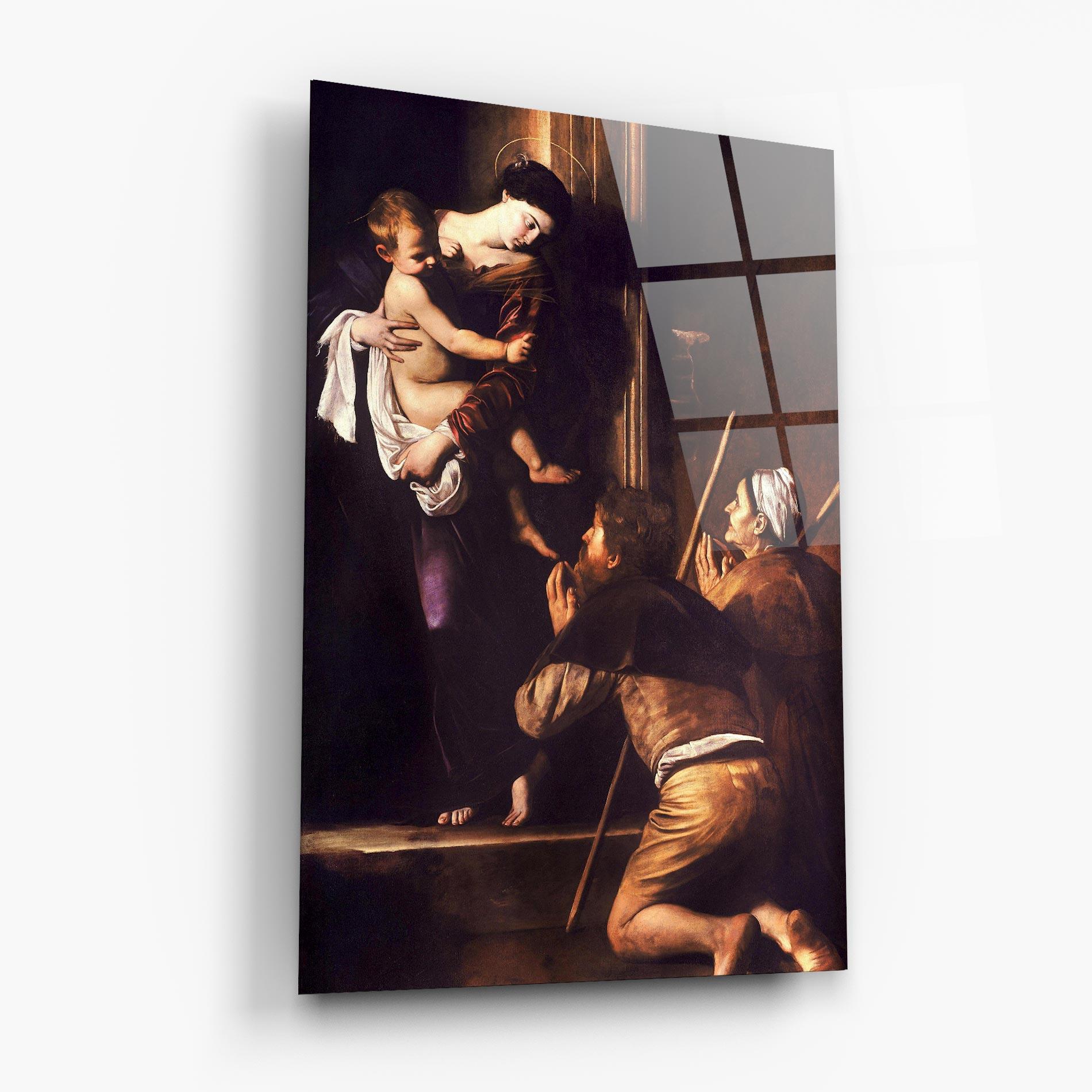 Glasbild Madonna Di Loreto mockup 6