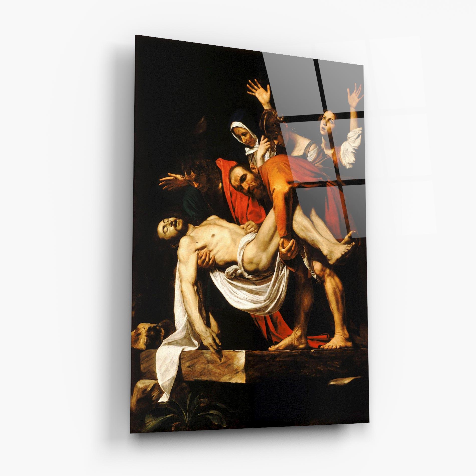 Glasbild The Entombment Of Christ mockup 6