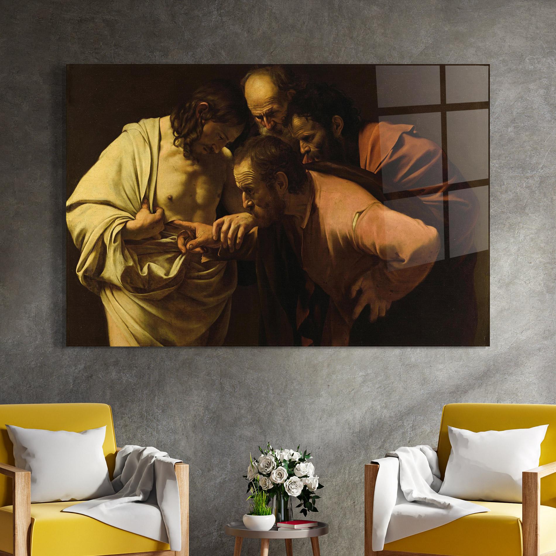 Glasbild Der Unglaubige Thomas mockup 4