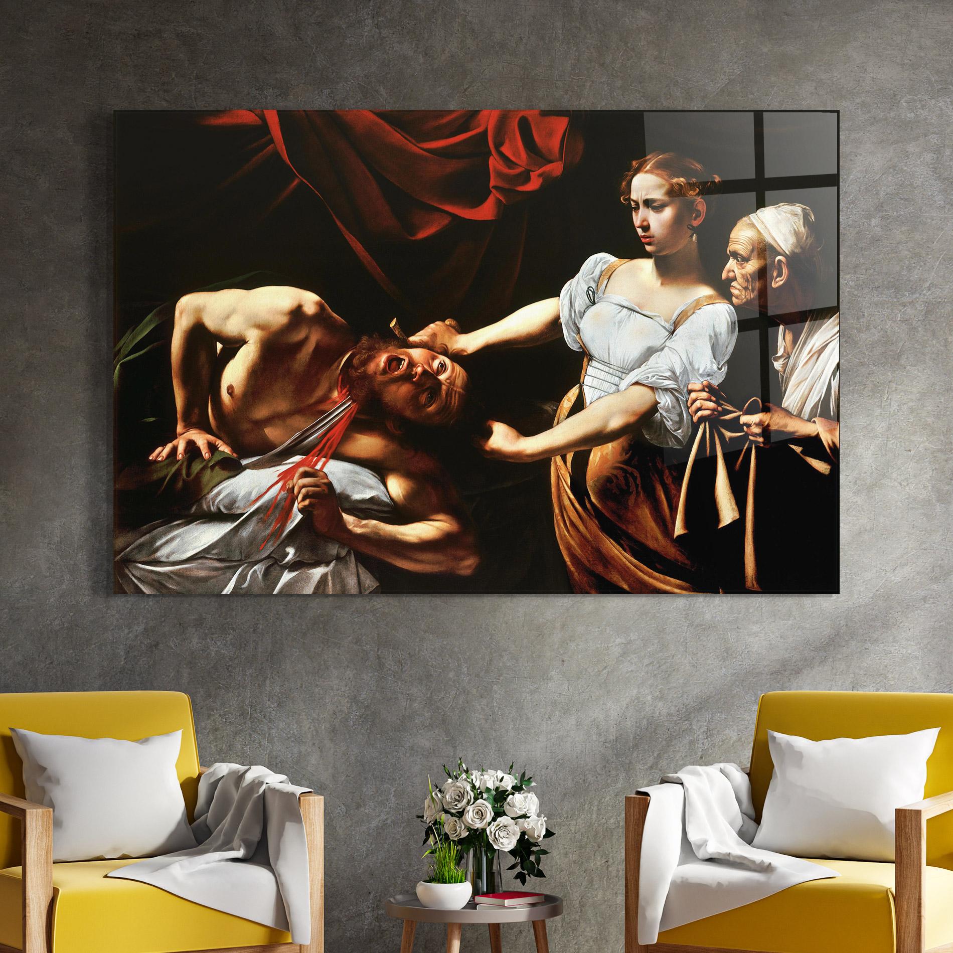 Glasbild Judith Beheading mockup 4