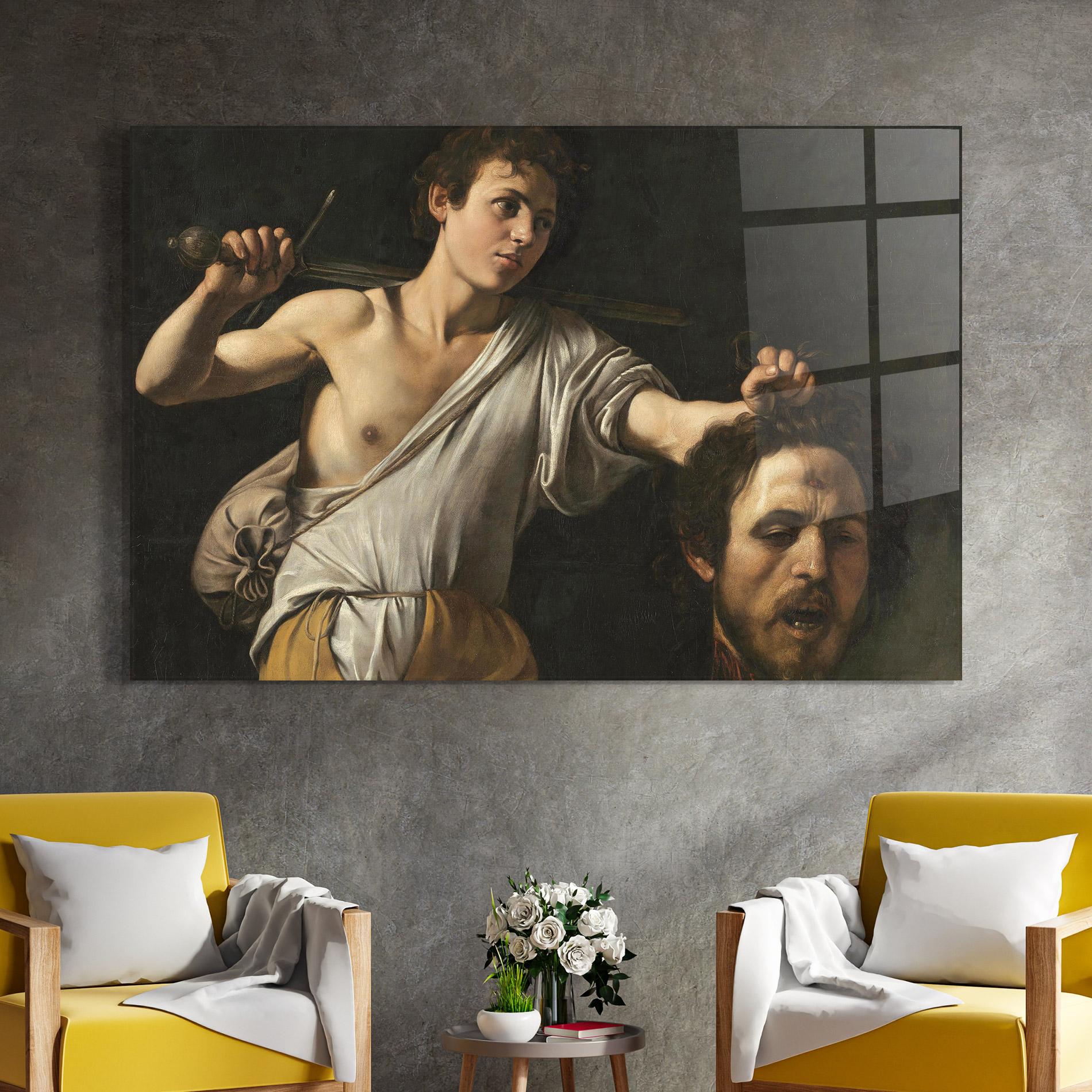 Glasbild The Head Of Goliath mockup 4