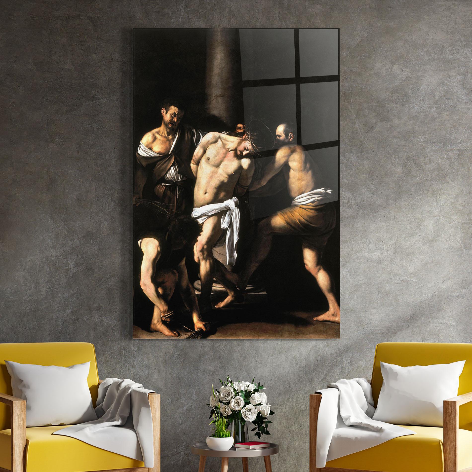 Glasbild The Flagellation Of Christ mockup 4
