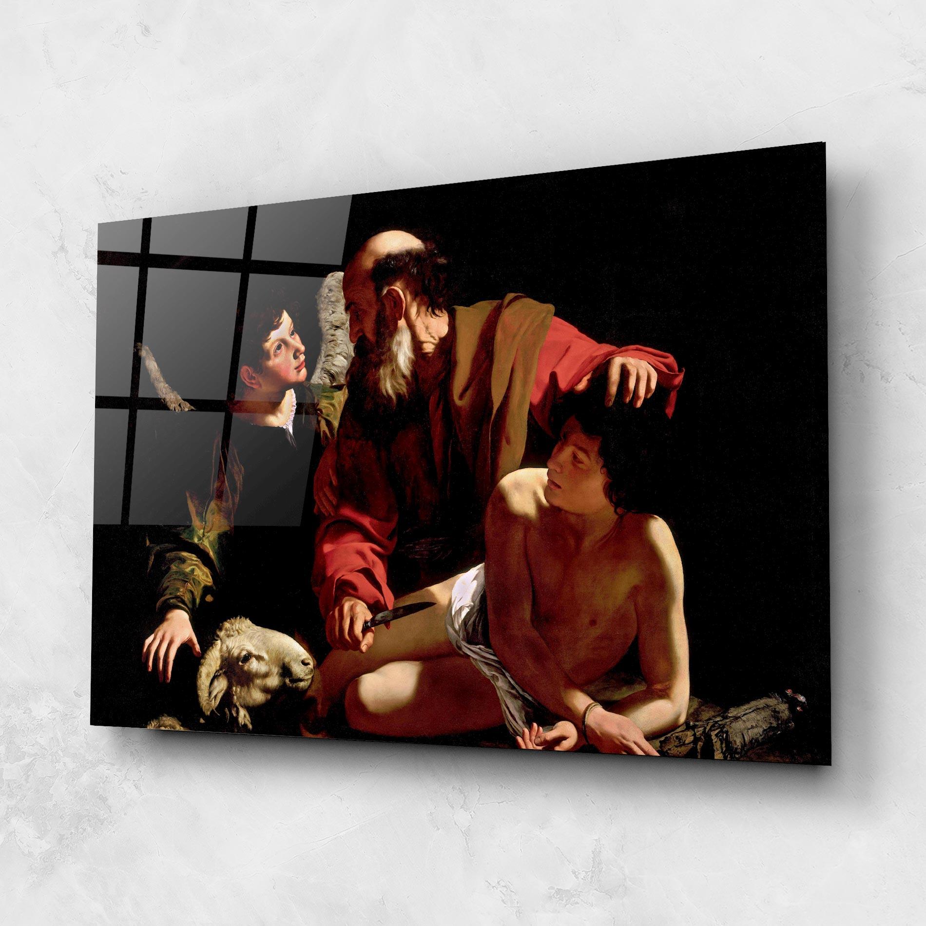 Glasbild Sacrifice Of Isaac mockup 1