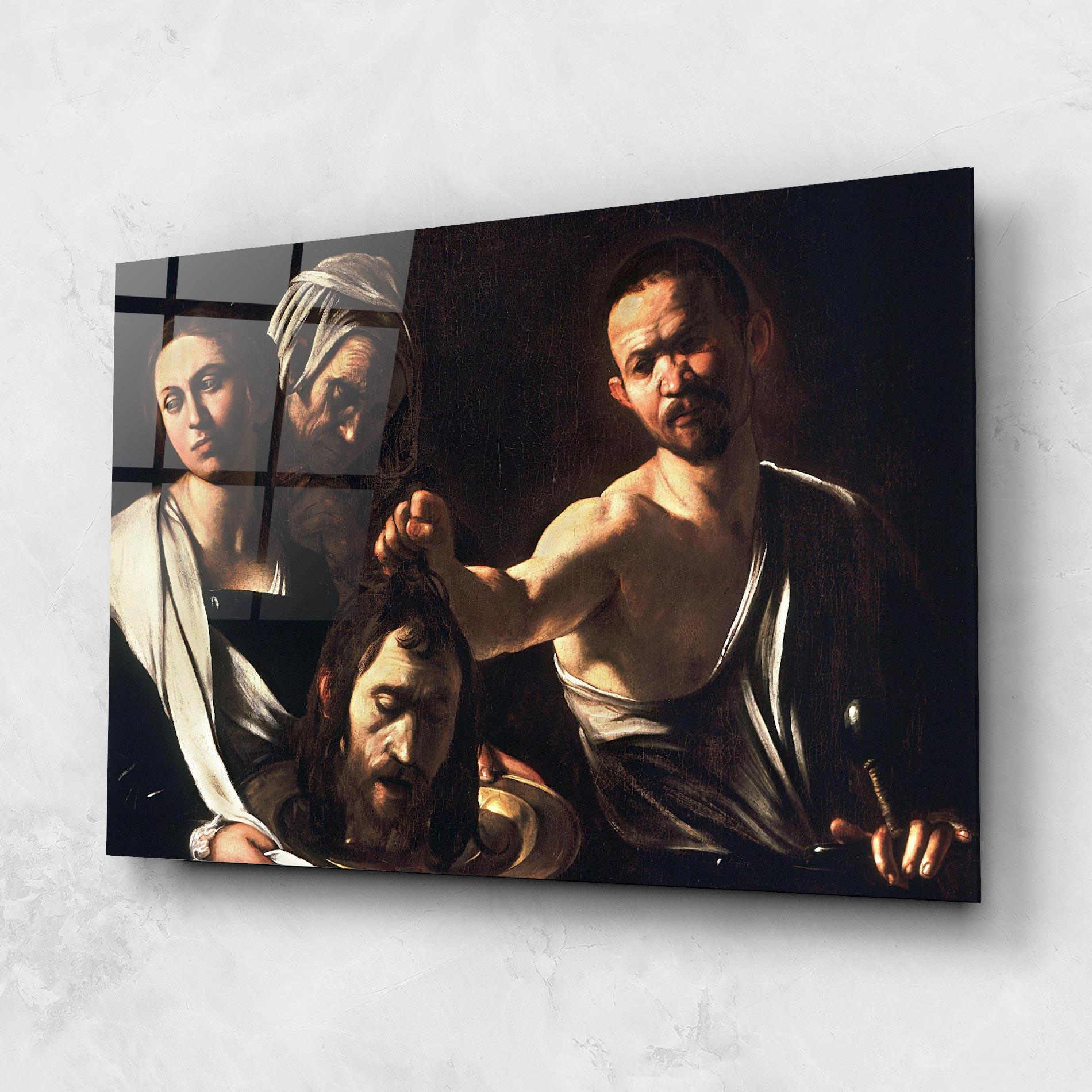 Glasbild Salome With The Head Of John mockup 1