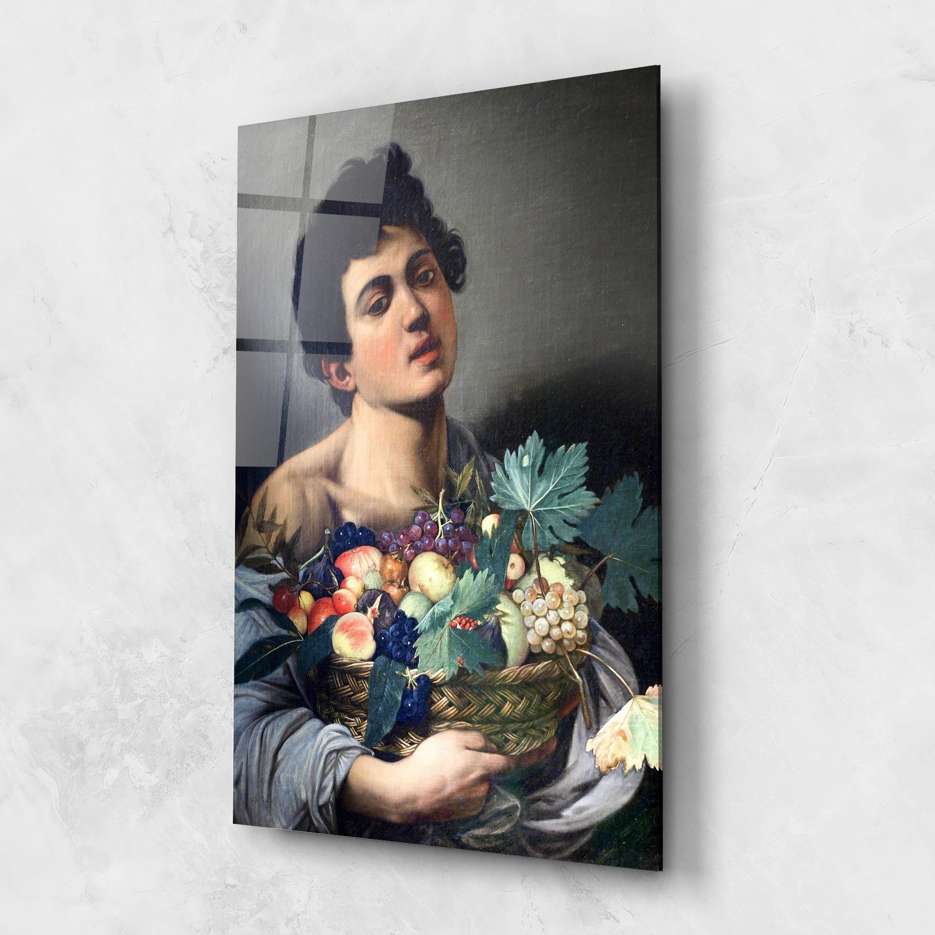 Boy With A Basket Of Fruit mockup 1