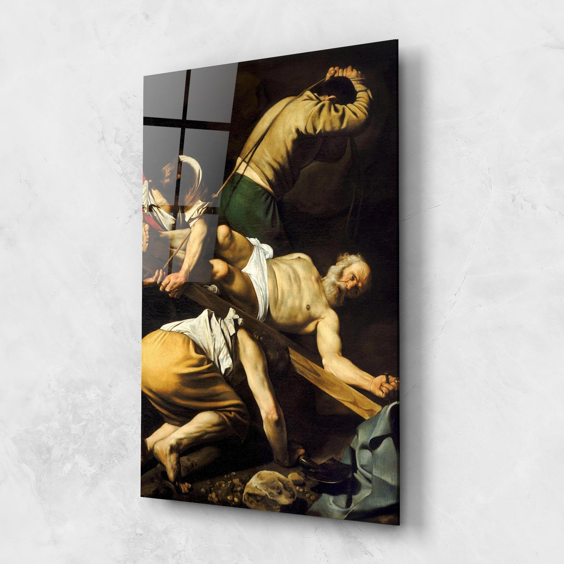 Glasbild Crucifixion Of Saint Peter mockup 1