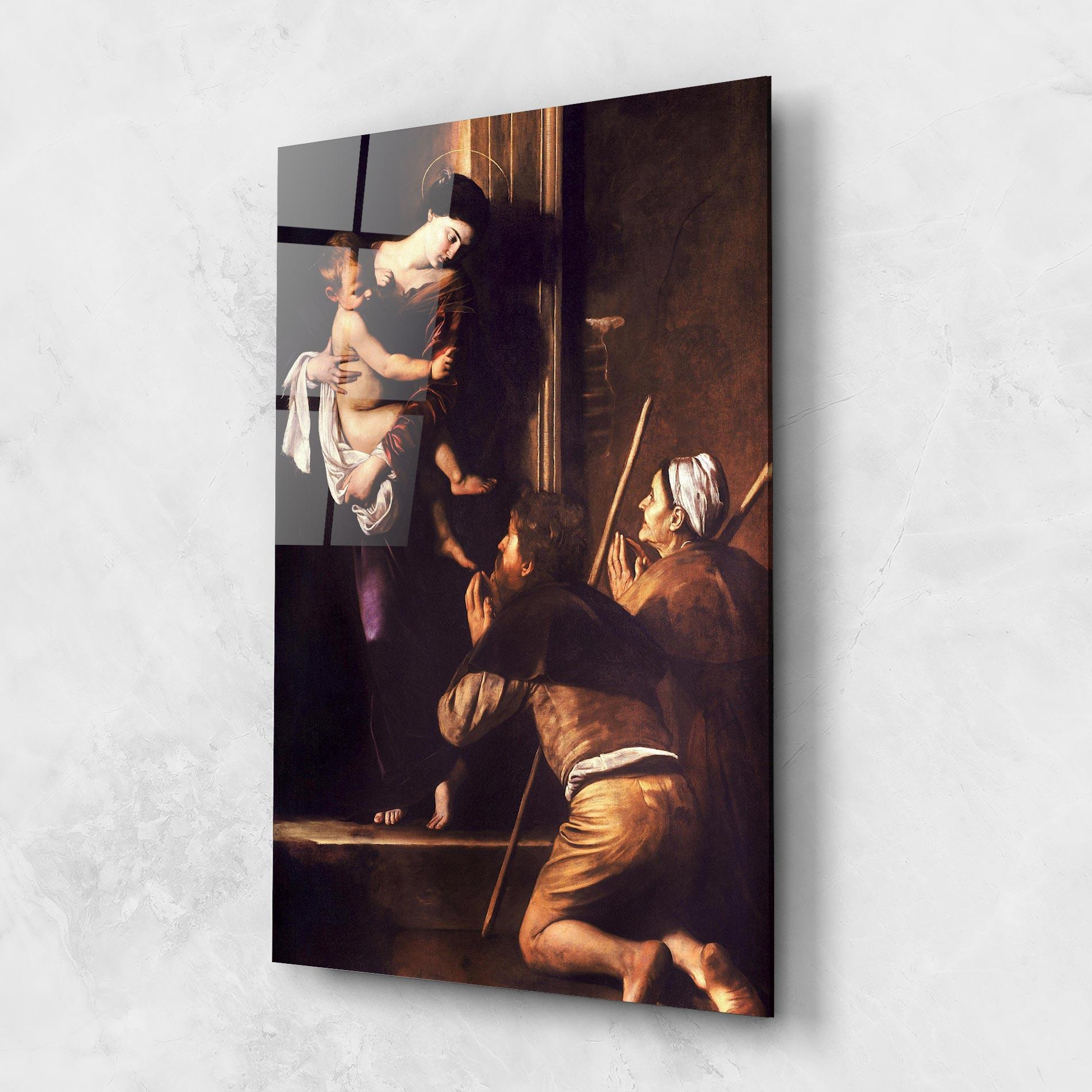 Glasbild Madonna Di Loreto mockup 1