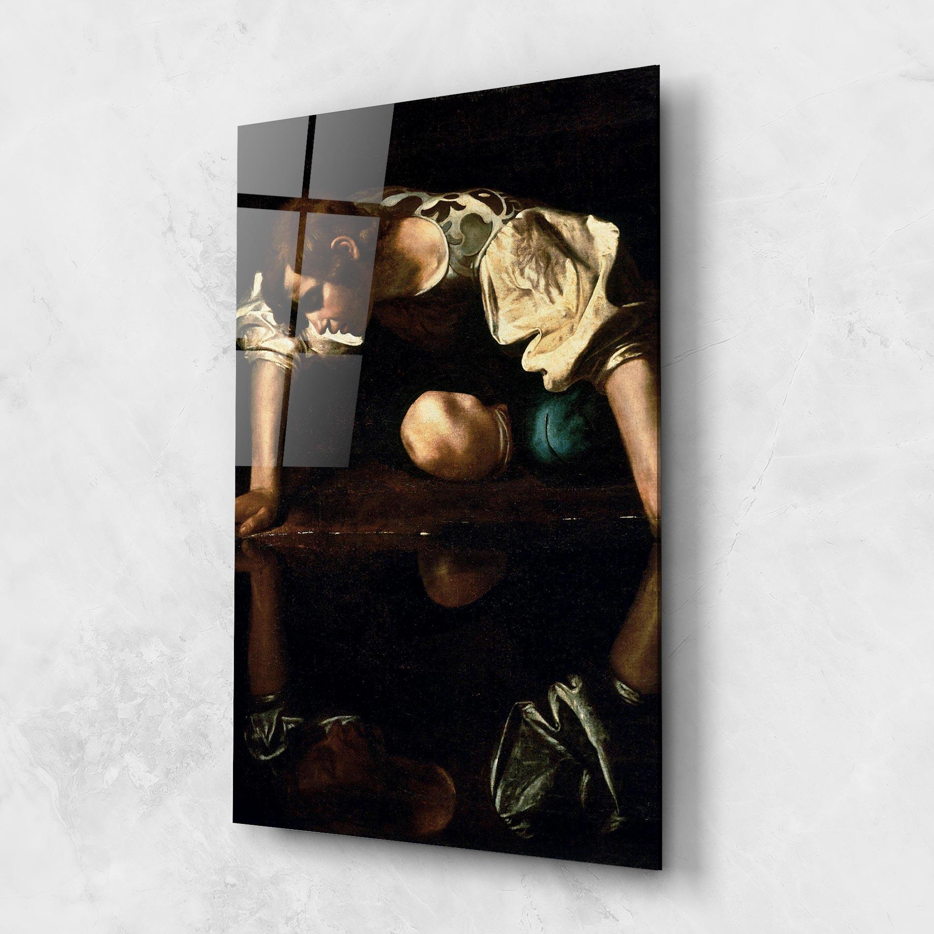 Glasbild Narcissus mockup 1