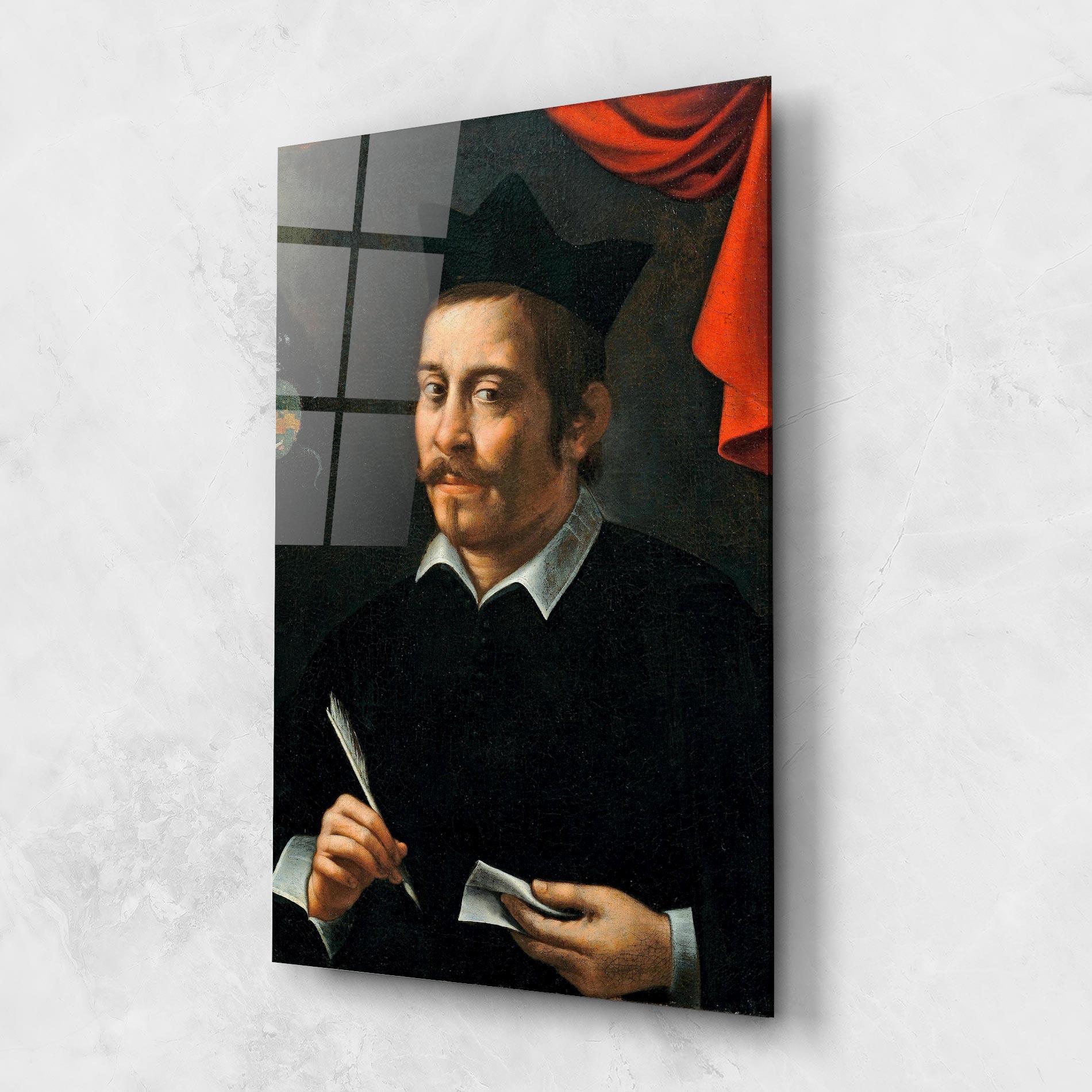 Glasbild Portrait Of A Prelate mockup 1