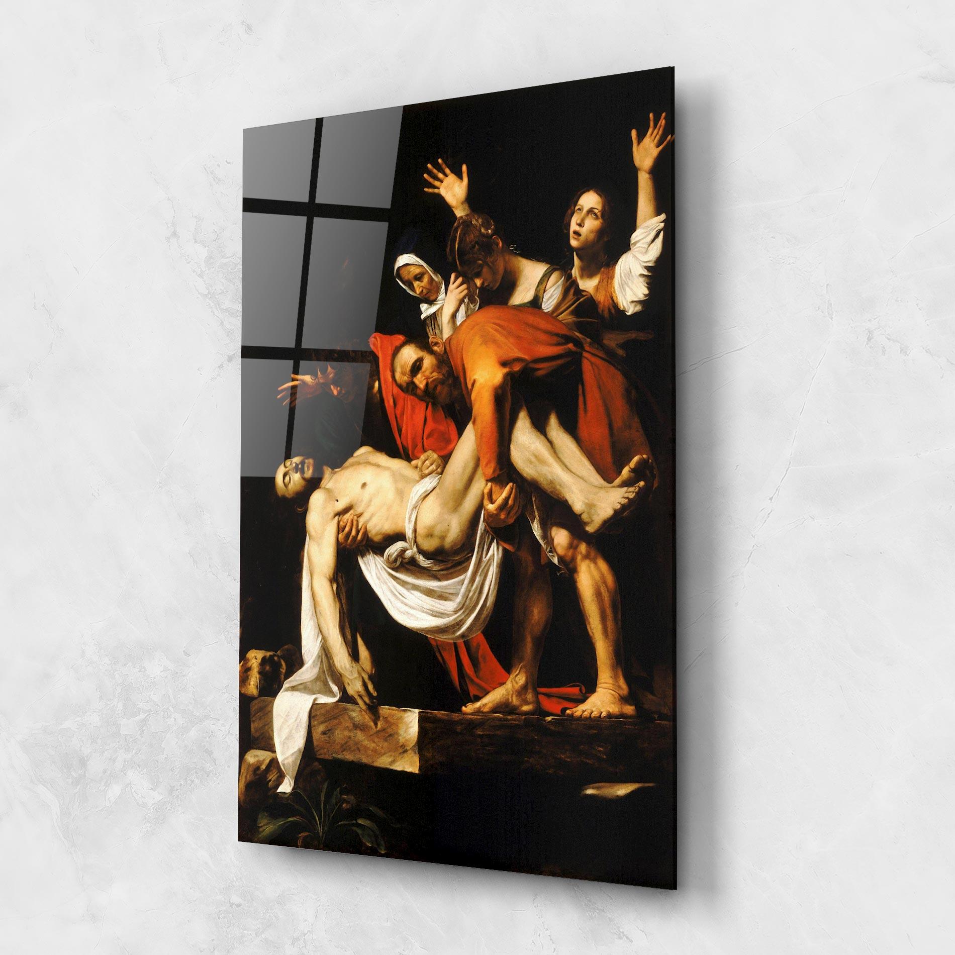 Glasbild The Entombment Of Christ mockup 1