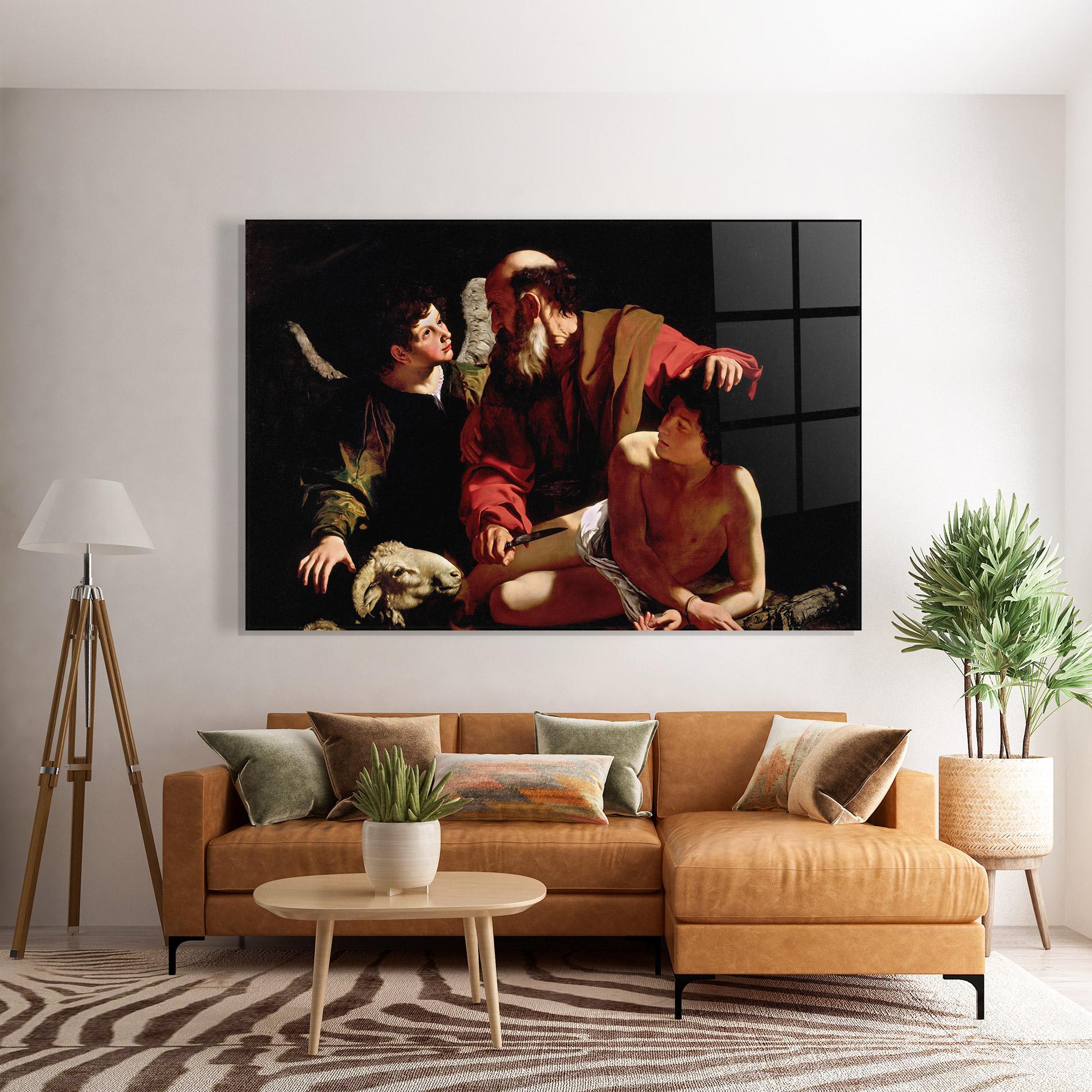 Glasbild Sacrifice Of Isaac mockup 7