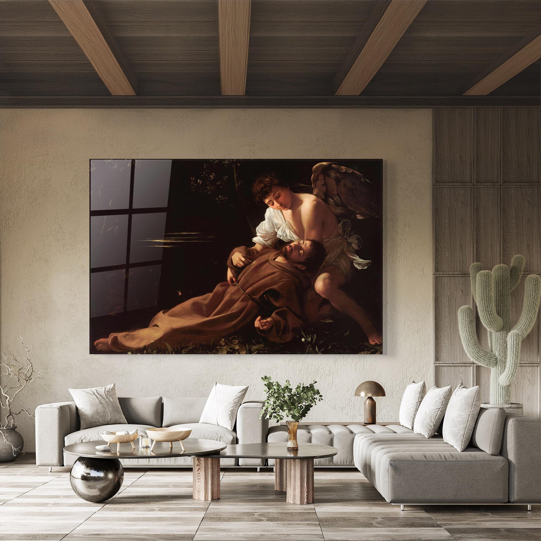 Glasbild Francis Of Assisi In Ecstasy mockup 8