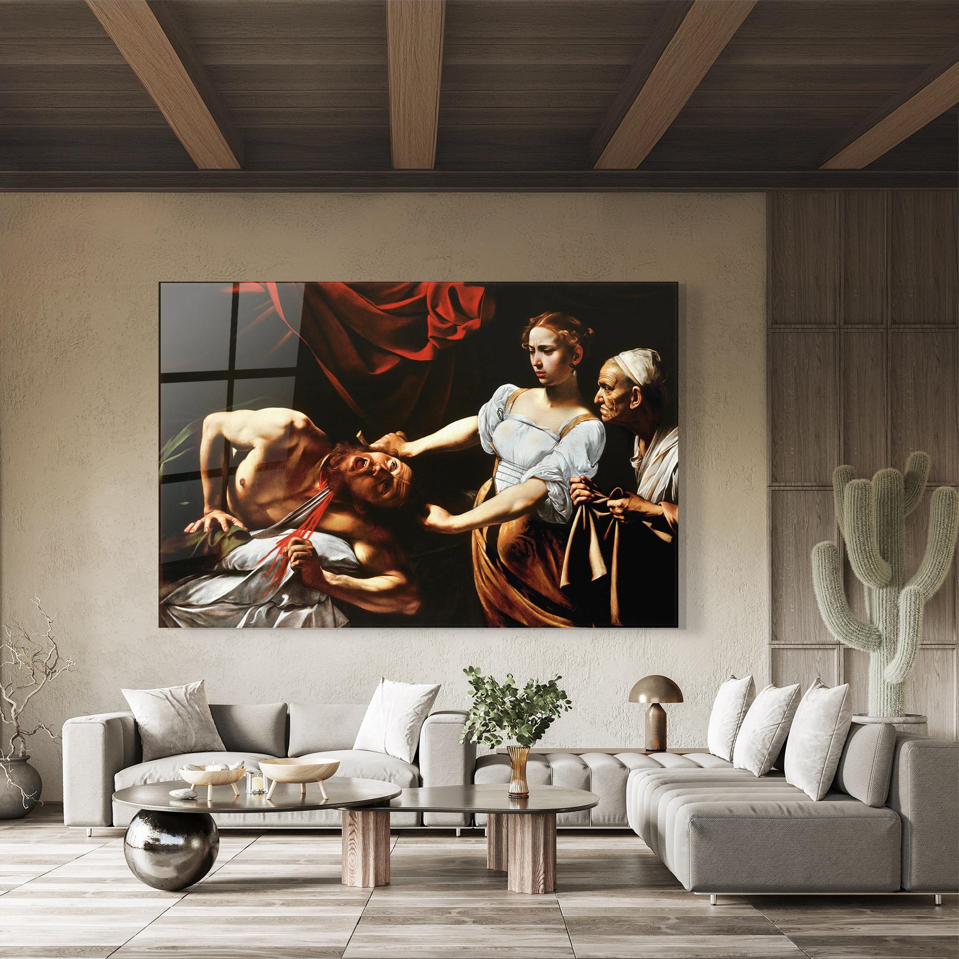 Glasbild Judith Beheading mockup 8
