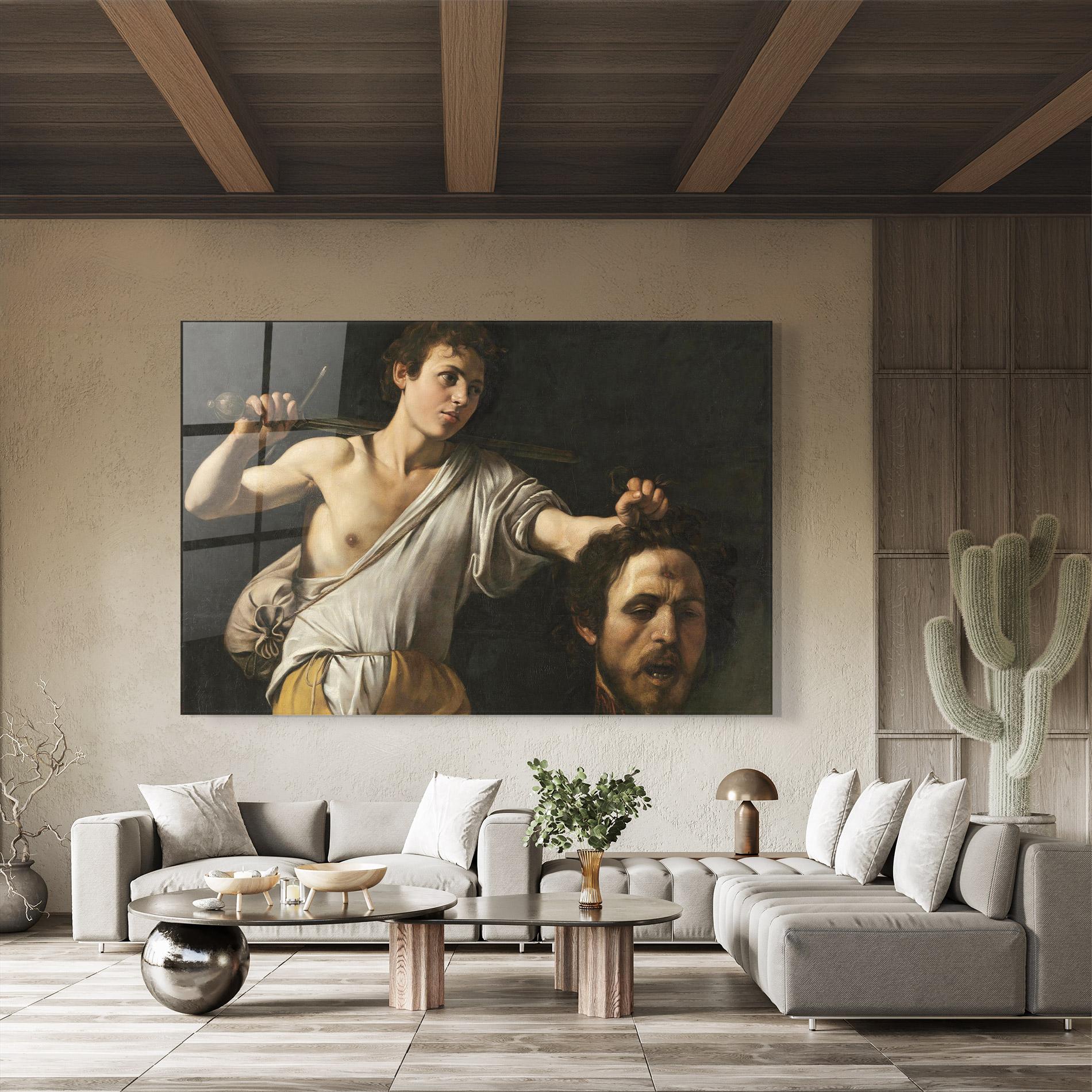 Glasbild The Head Of Goliath mockup 8